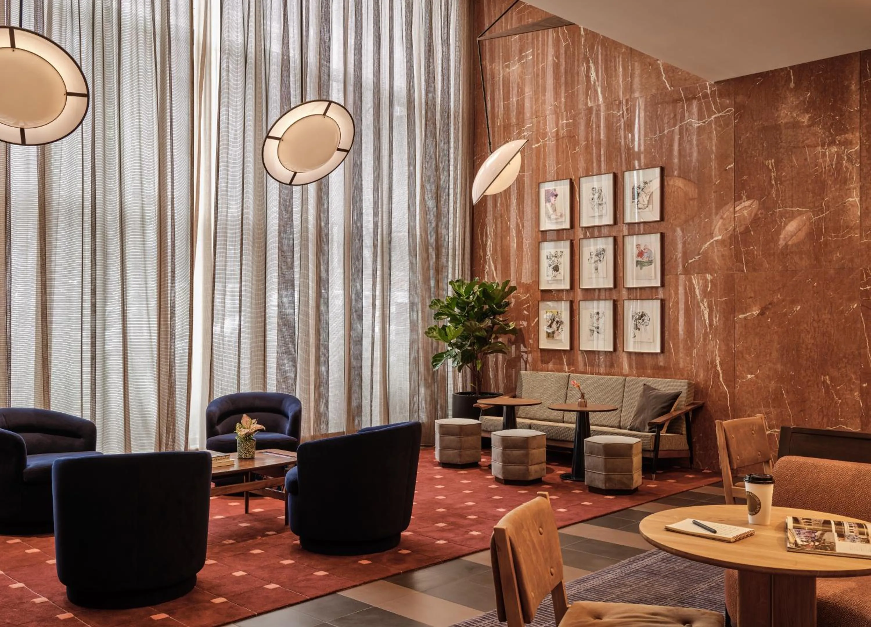 Seating area in Romer Hell's Kitchen