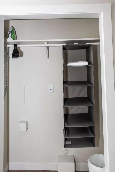 Bathroom in Studio with Large Balcony- San Diego Gateway