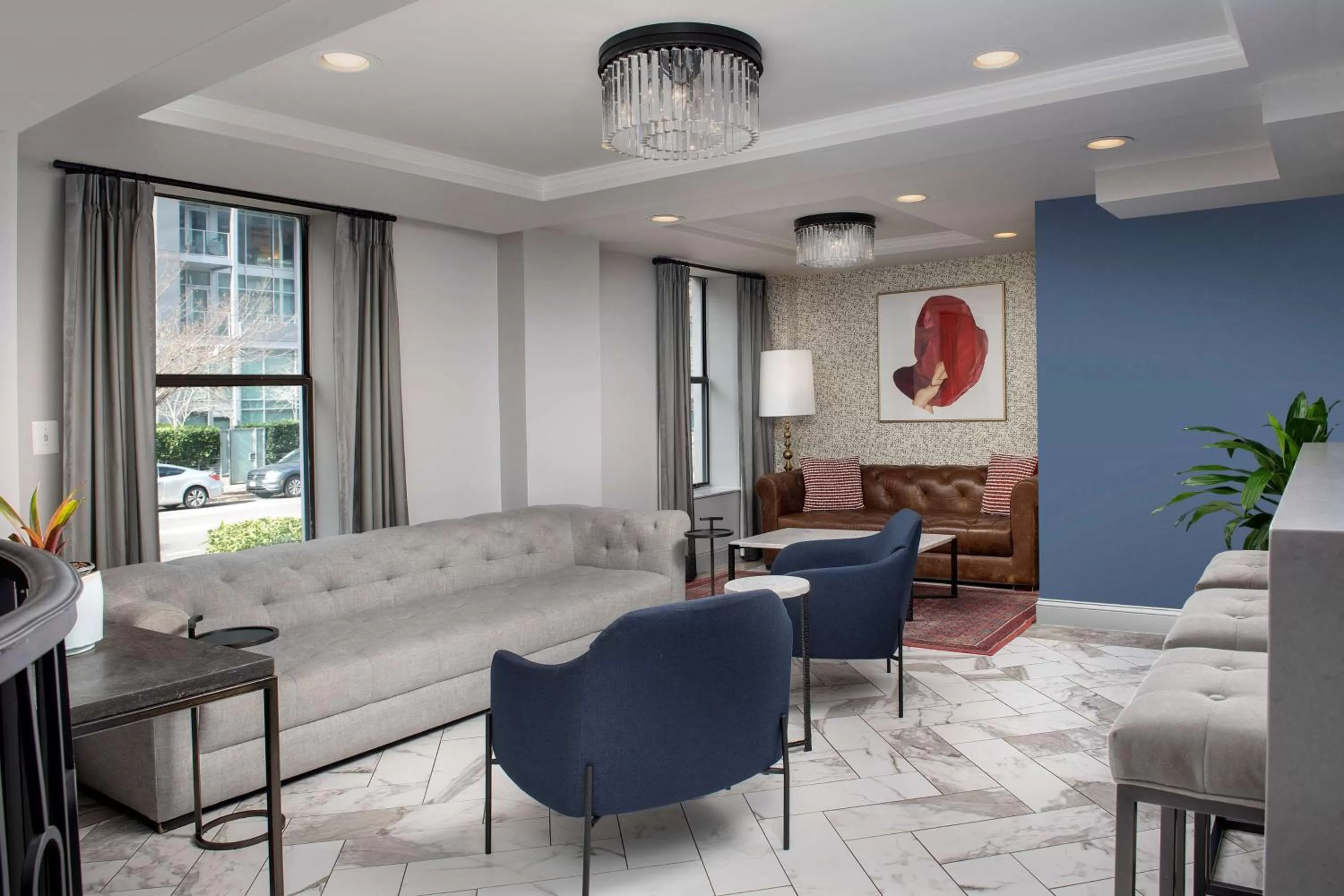 Lobby or reception in West End Washington DC, Tapestry Collection by Hilton