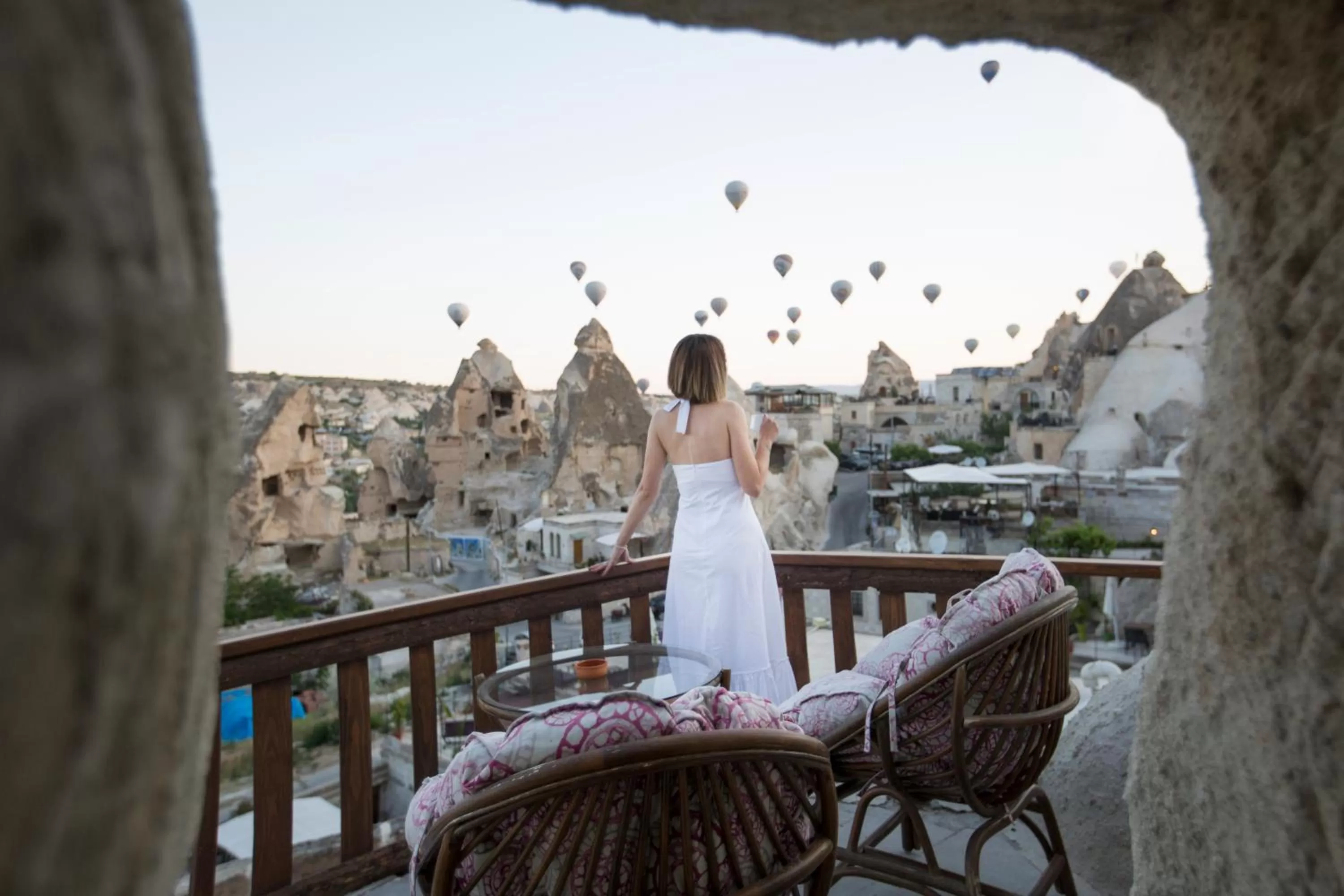 Balcony/Terrace in Mia Cappadocia Cave Hotel