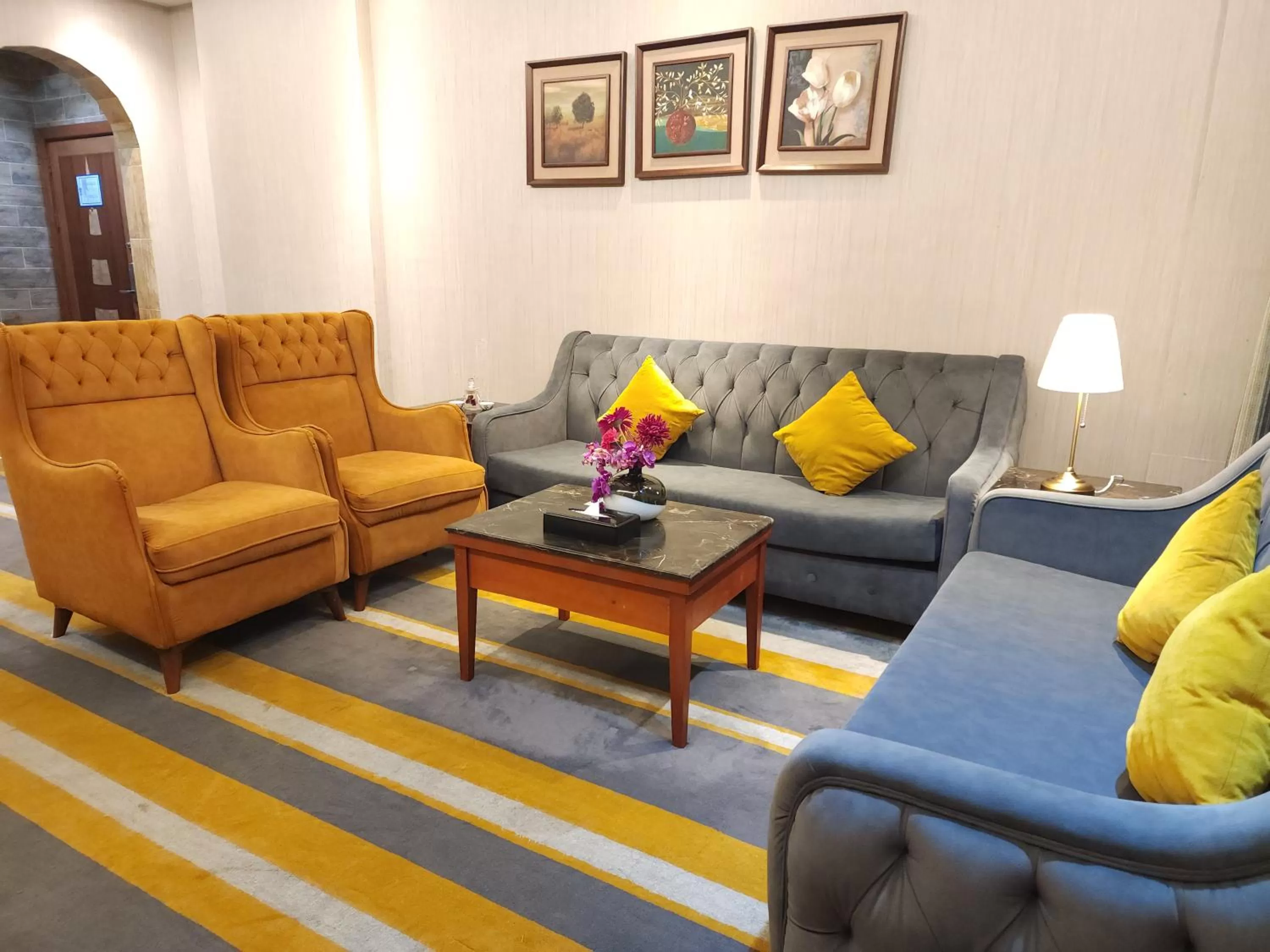 Living room in شاطيء الحياة للأجنحة الفندقية shaty alhayat