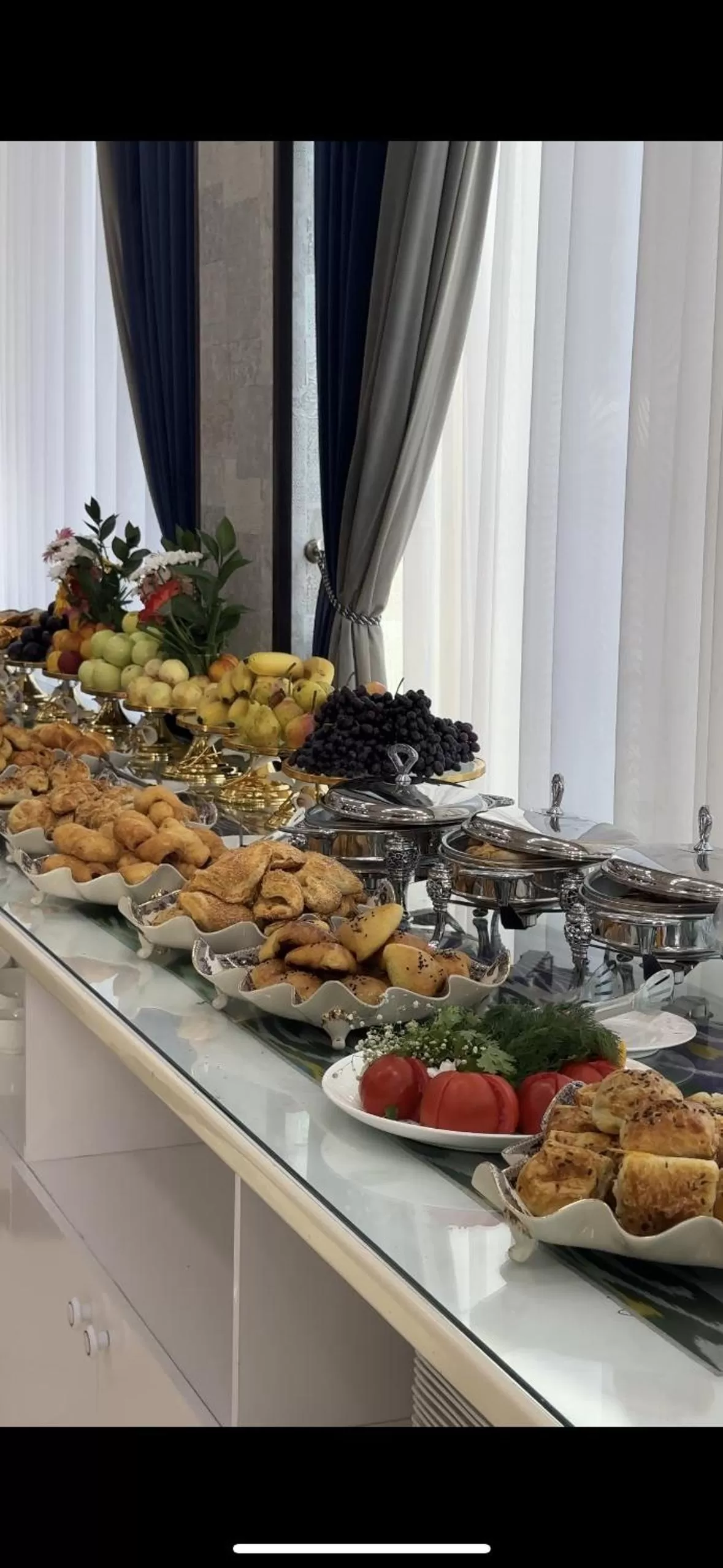 Breakfast in Garden Plaza Bukhara