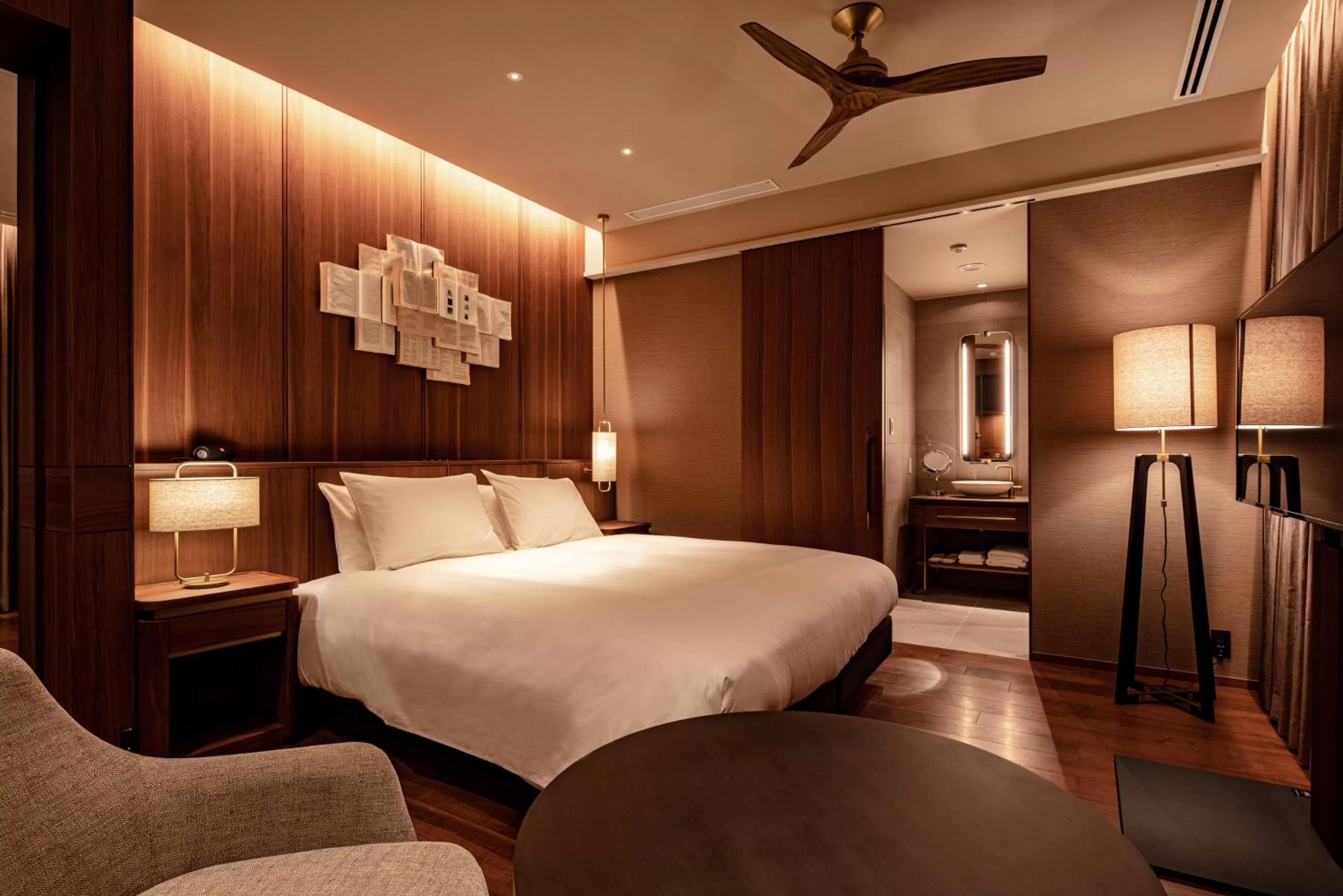 Living room, Bed in THE BASICS FUKUOKA