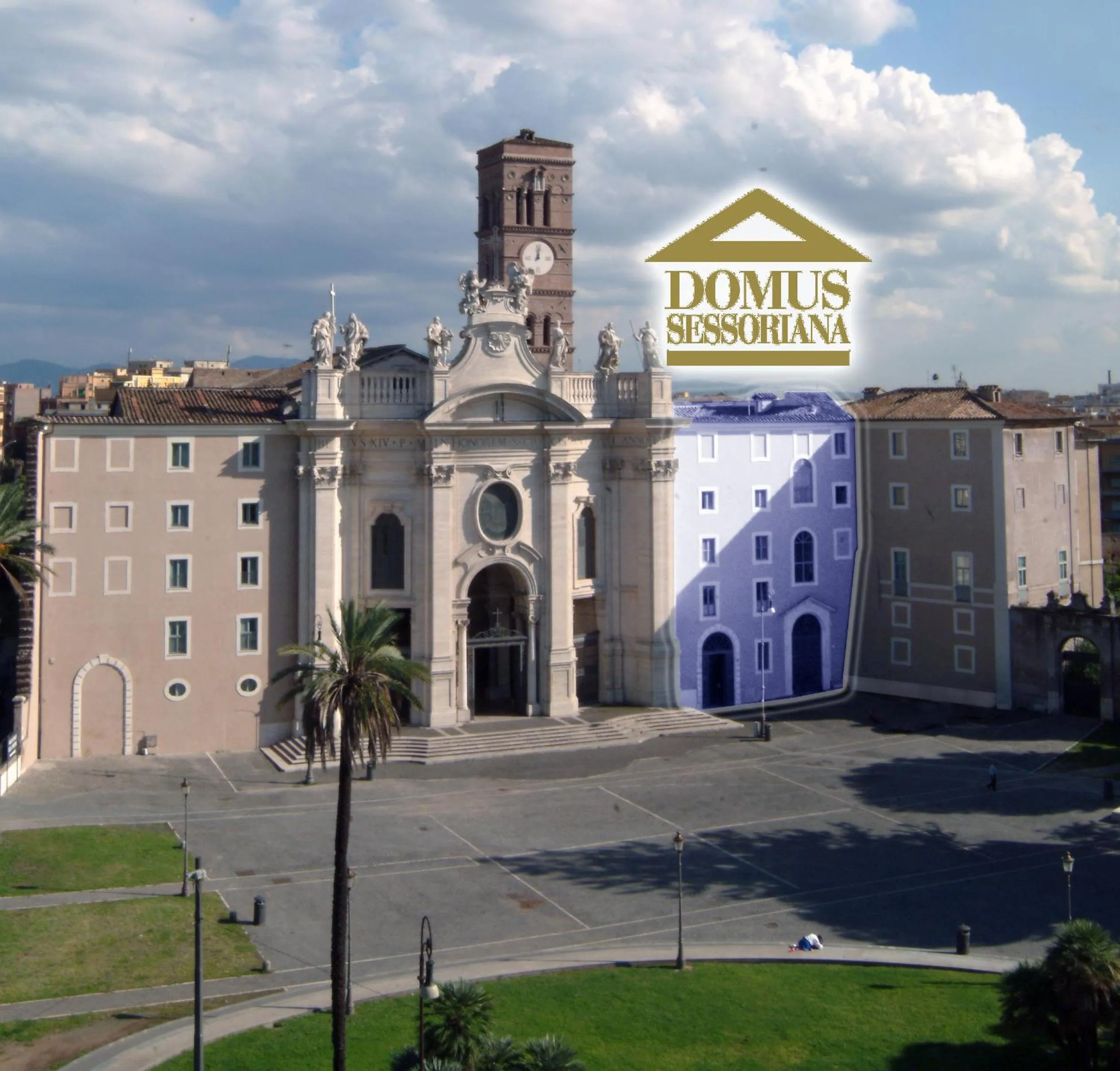Facade/entrance in Domus Sessoriana