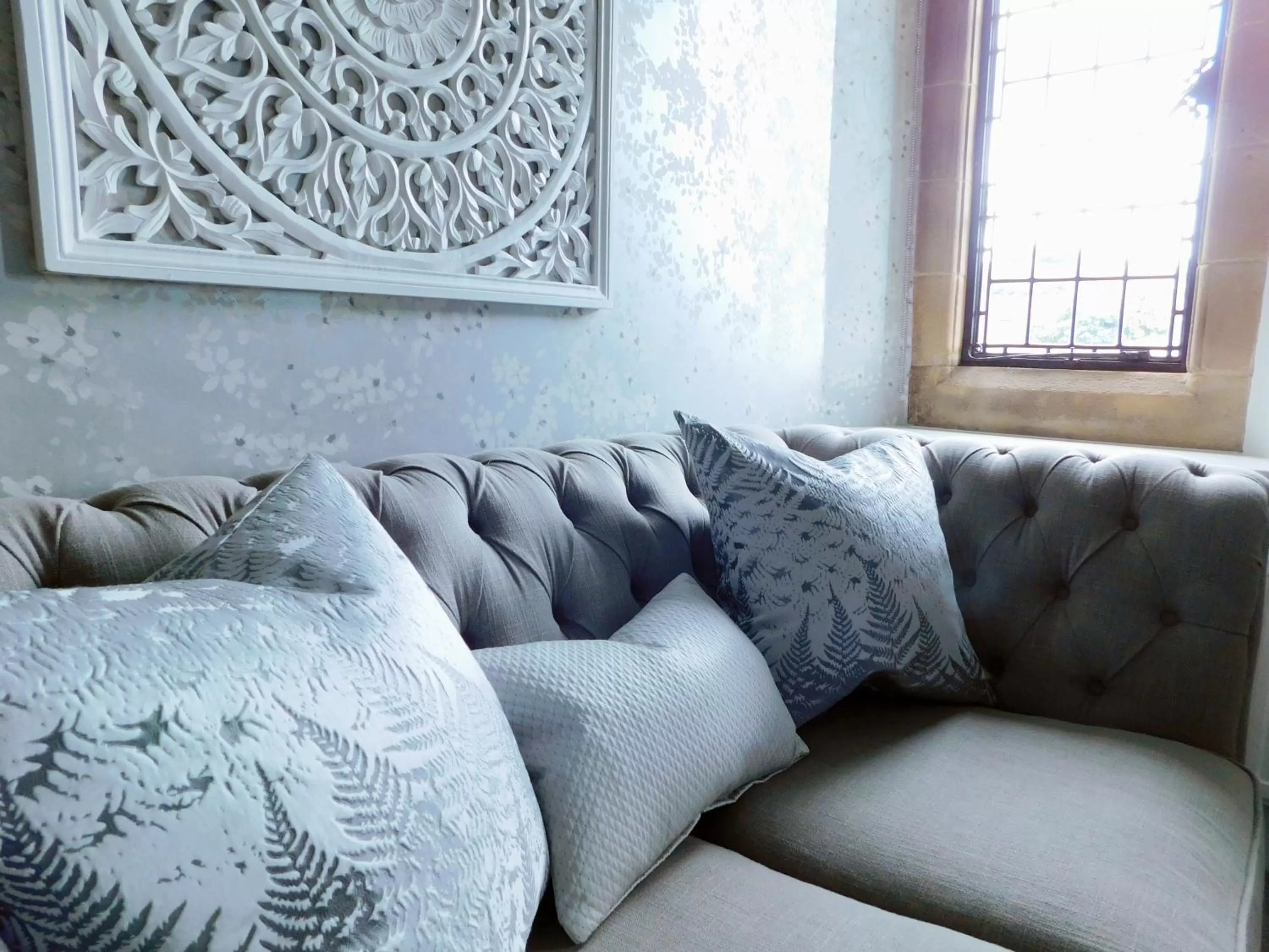 Seating Area in Fischers Baslow Hall - Chatsworth