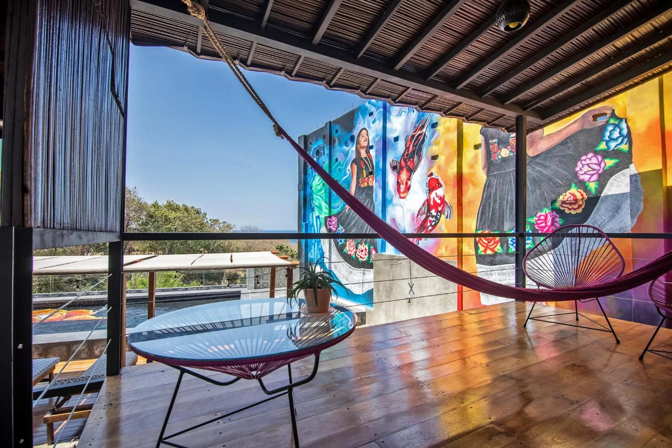 Balcony/Terrace in Cabane Container Hotel - ADULTS ONLY