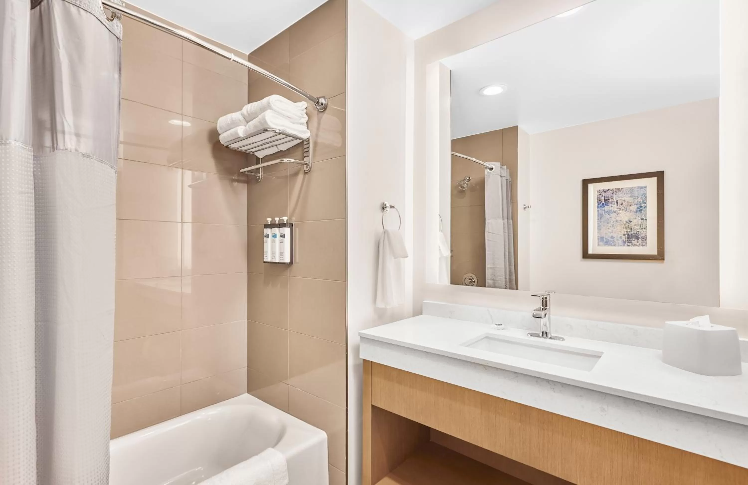 Bathroom in Hyatt House Houston Medical Center