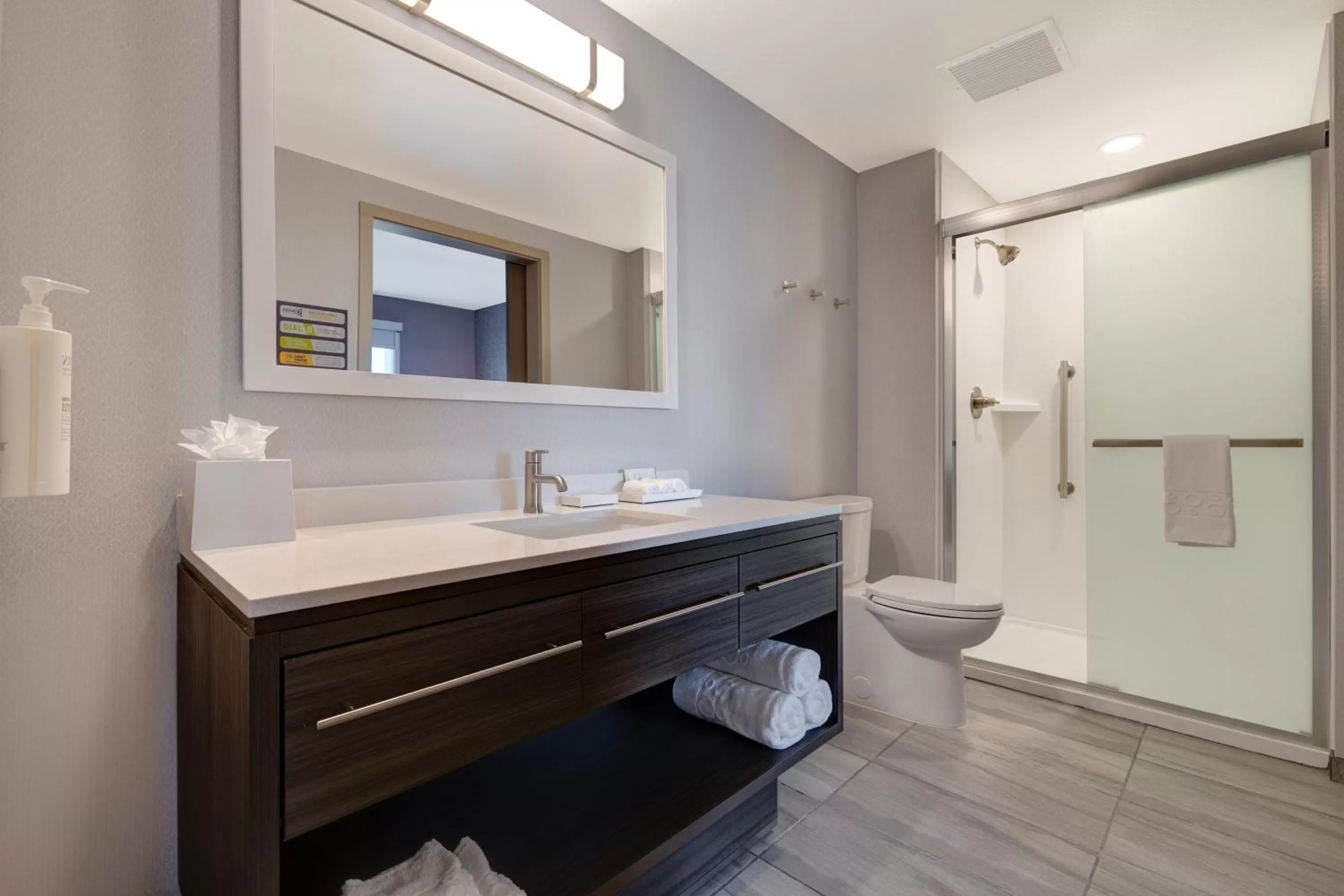 Shower in Home2 Suites By Hilton Petaluma