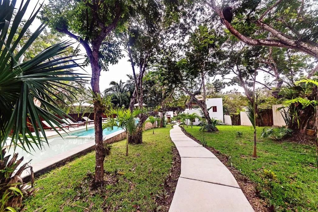 Garden in Mi Kasa Tu Kasa Bacalar