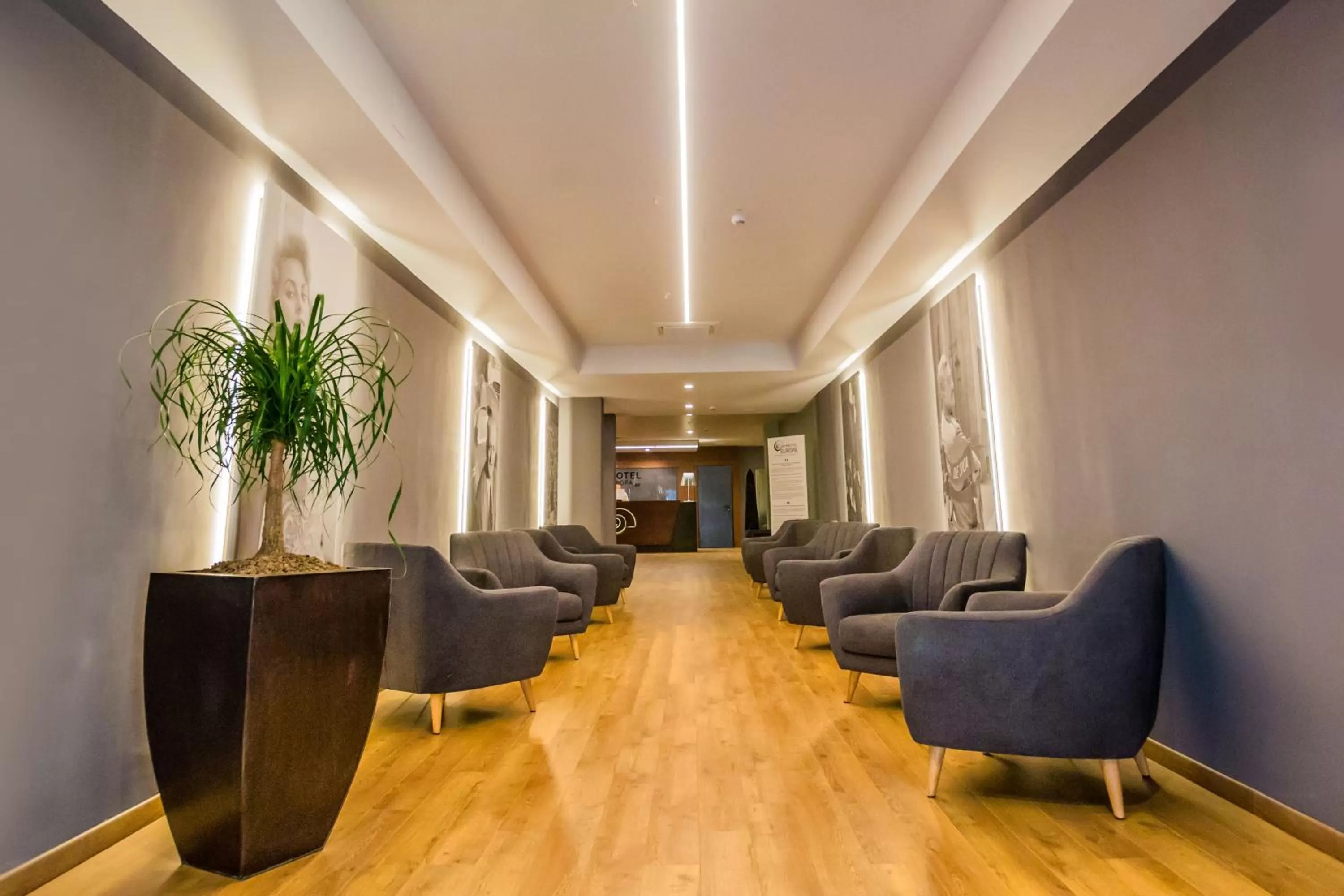 Communal lounge/ TV room in Hotel Europa Art Caserta