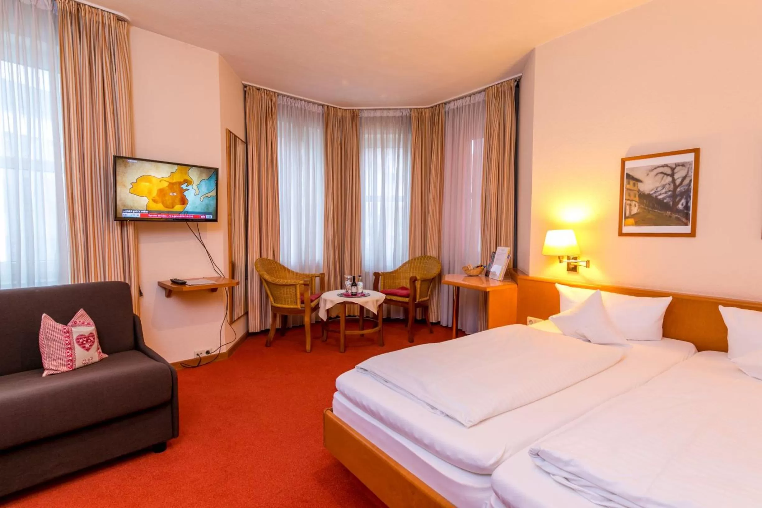 Decorative detail, Bed in CityHotel Kempten