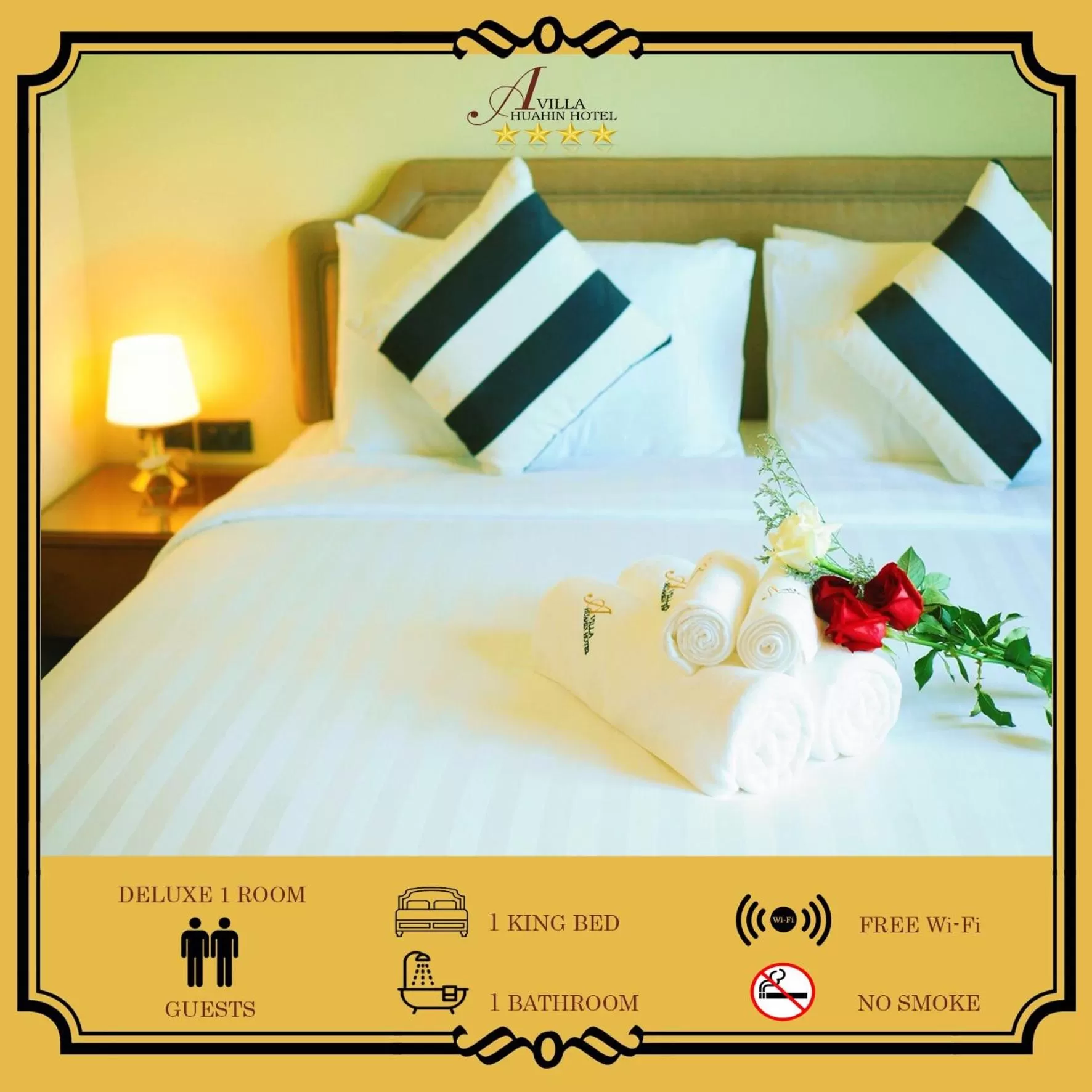 Photo of the whole room, Bed in A Villa Hua Hin Hotel