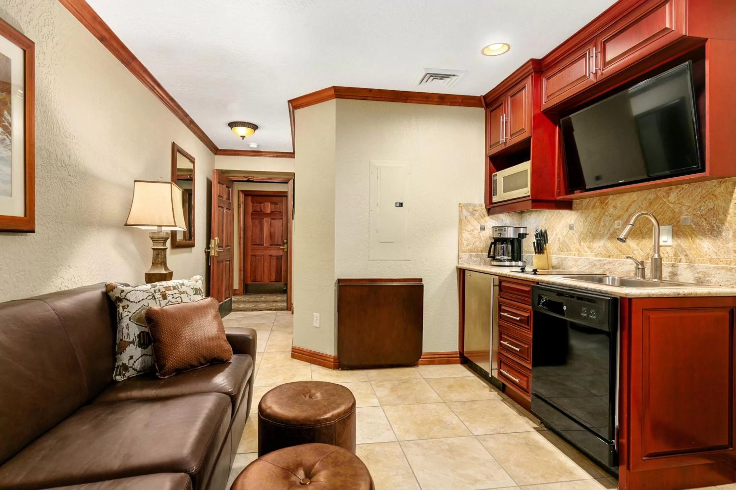 Kitchen or kitchenette in Condos at Canyons Resort by White Pines
