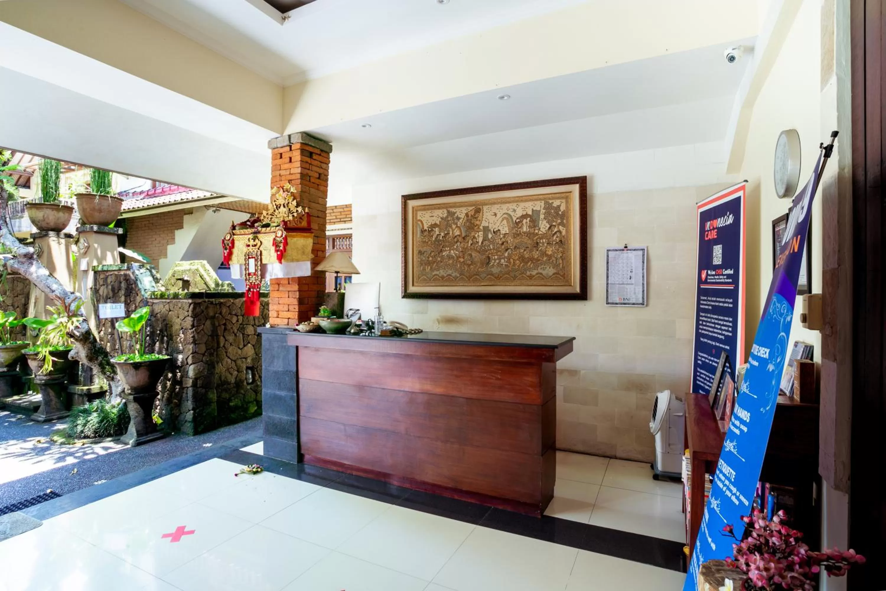 Lobby or reception in Lumbung Sari Ubud Hotel - CHSE Certified
