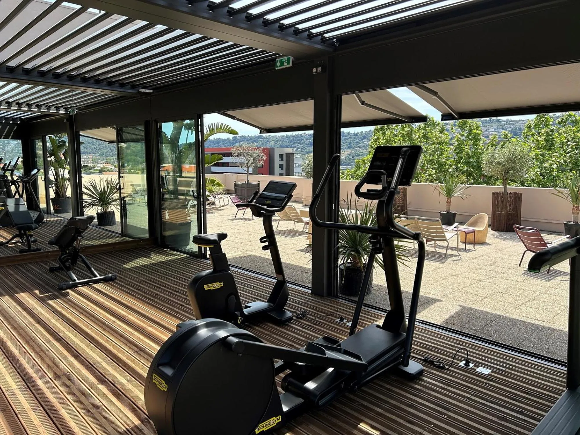 Fitness centre/facilities in Servotel Saint-Vincent