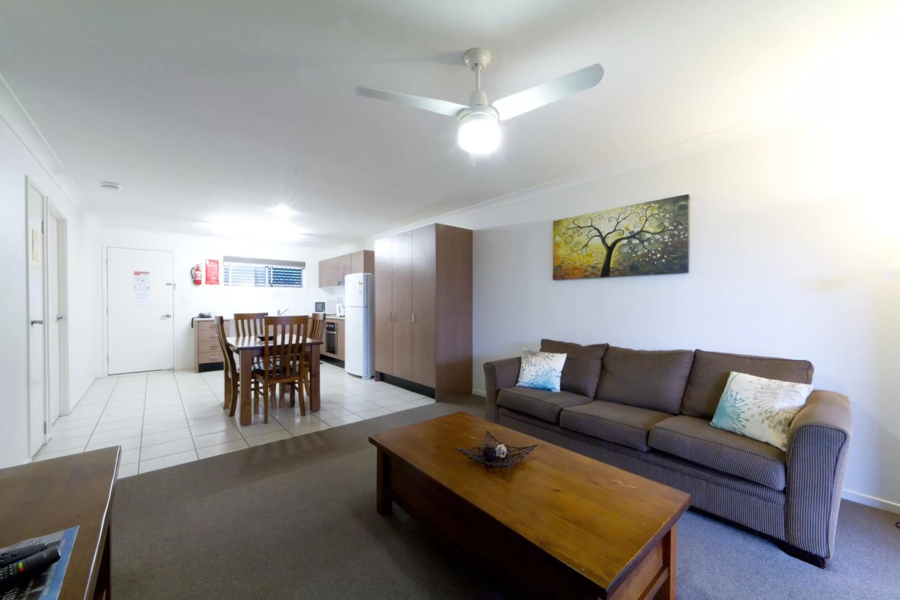 Living room in Rockhampton Serviced Apartments