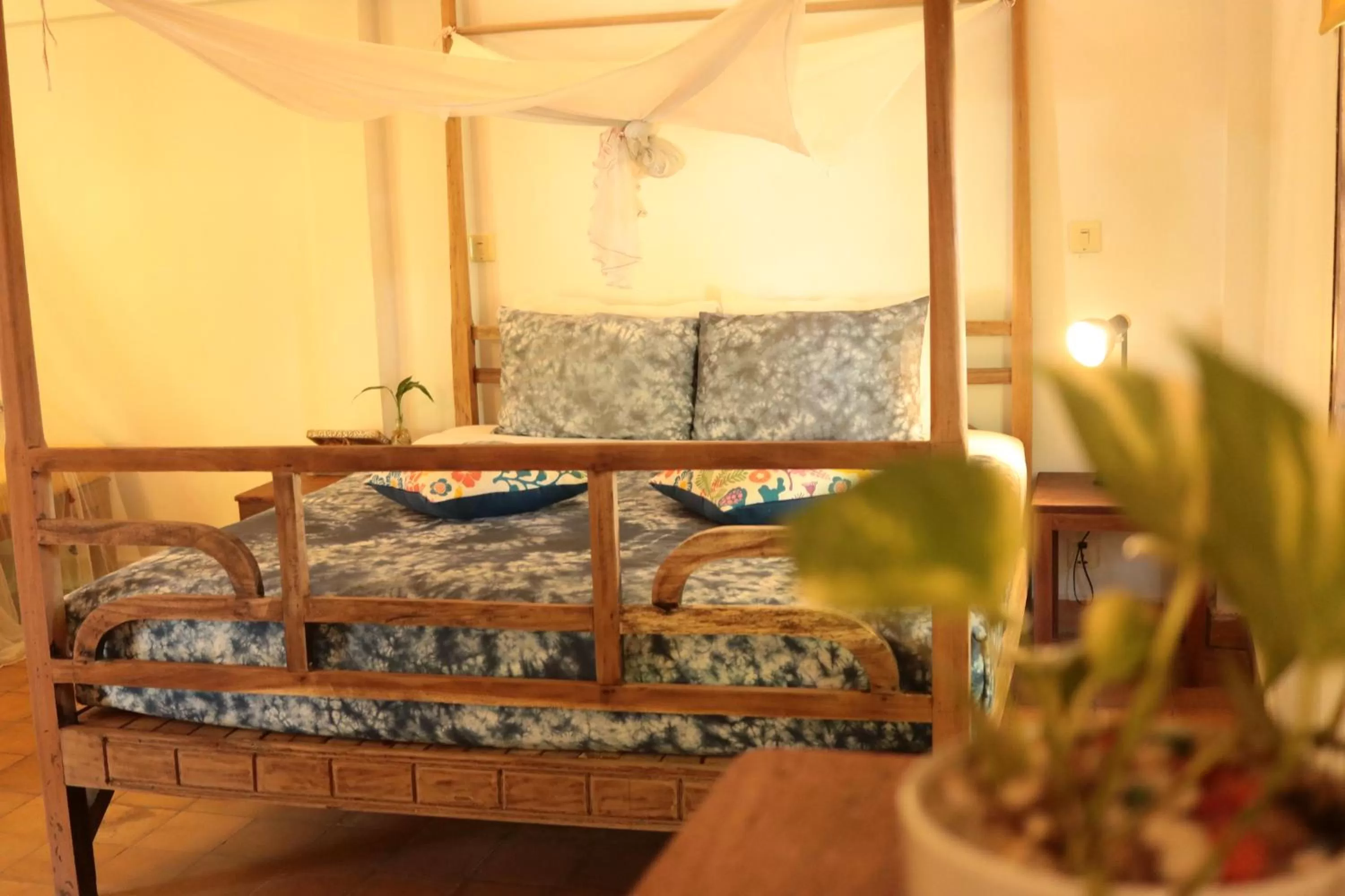 Decorative detail, Bed in Sambor Village Hotel