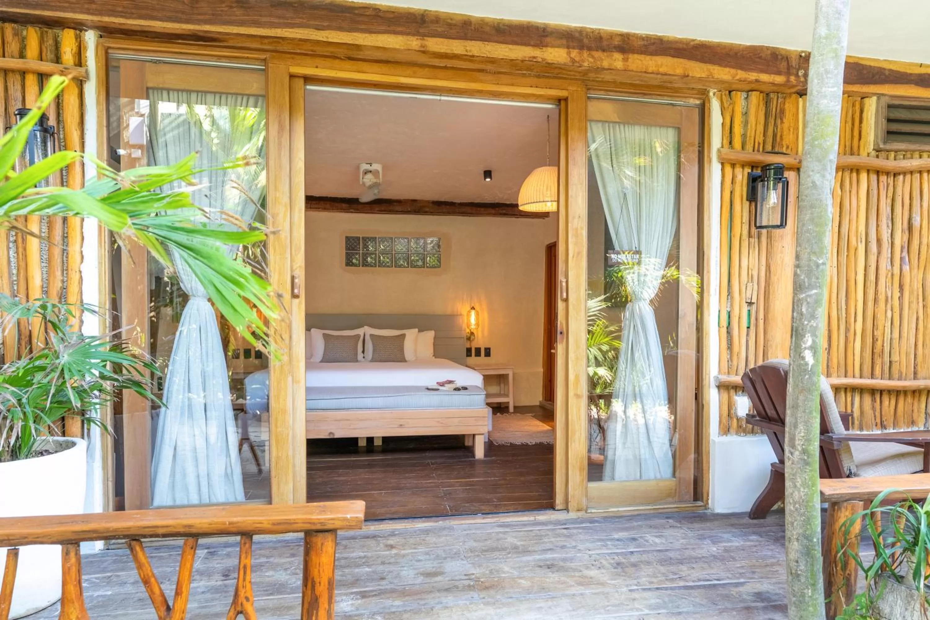 Bed in Casa Ganesh Tulum-Beachfront hotel by Ahau Collection