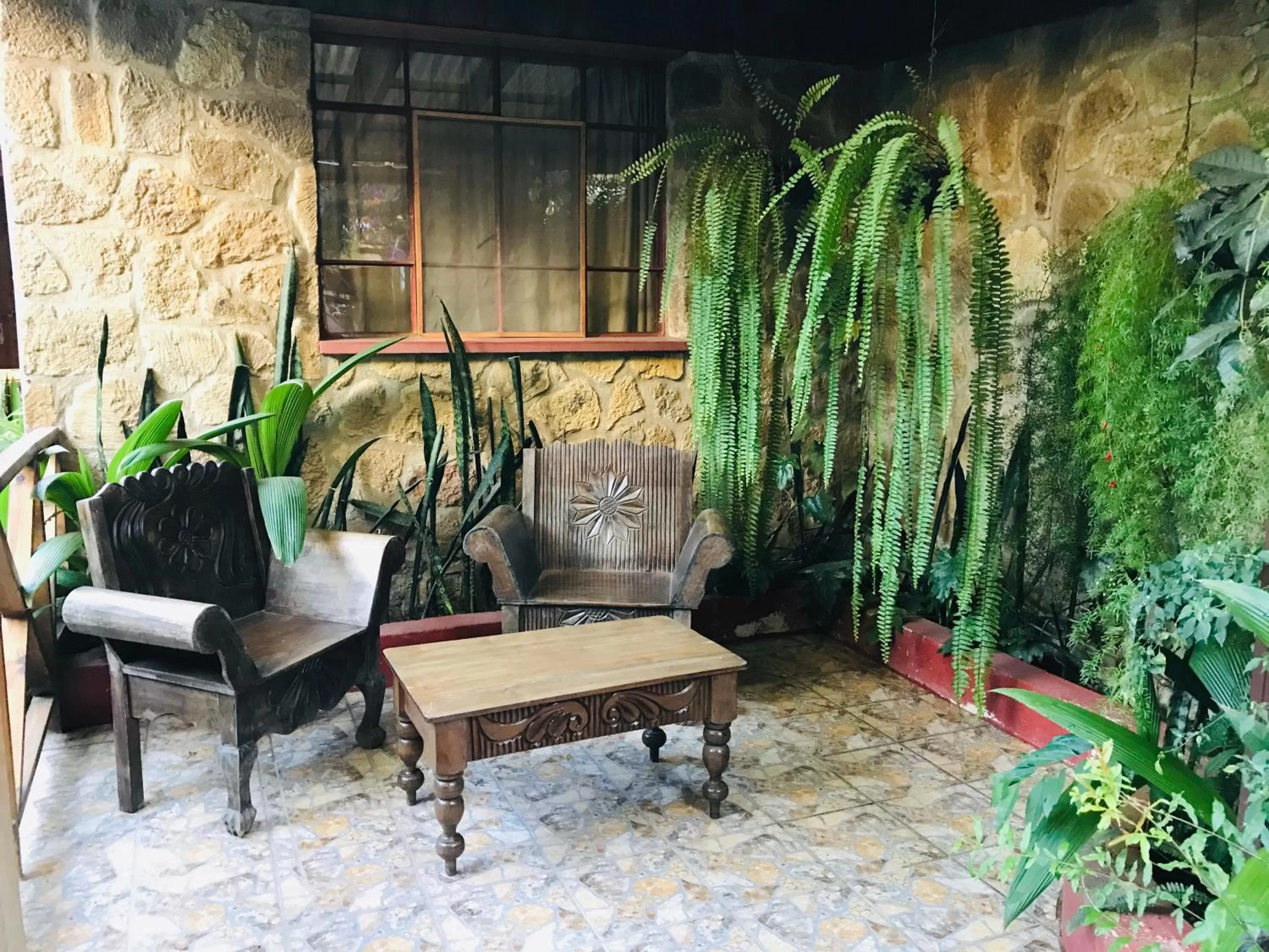 Patio in Hotel Utz Jay