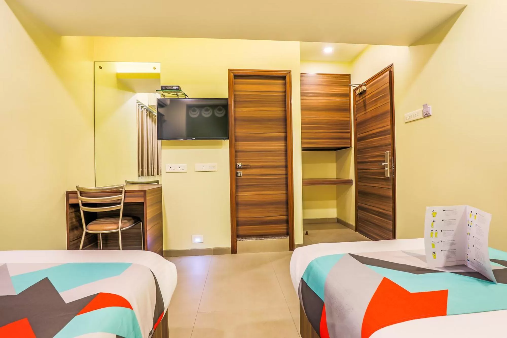 Bedroom, Bed in FabHotel Landmark Residency - Nr MIDC Turbhe