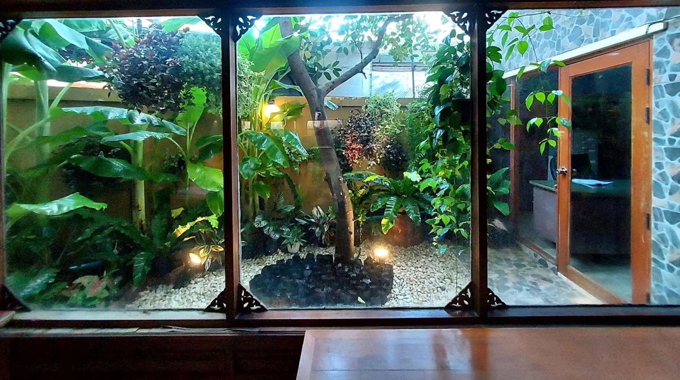 Garden view in Traveller Inn Hotel