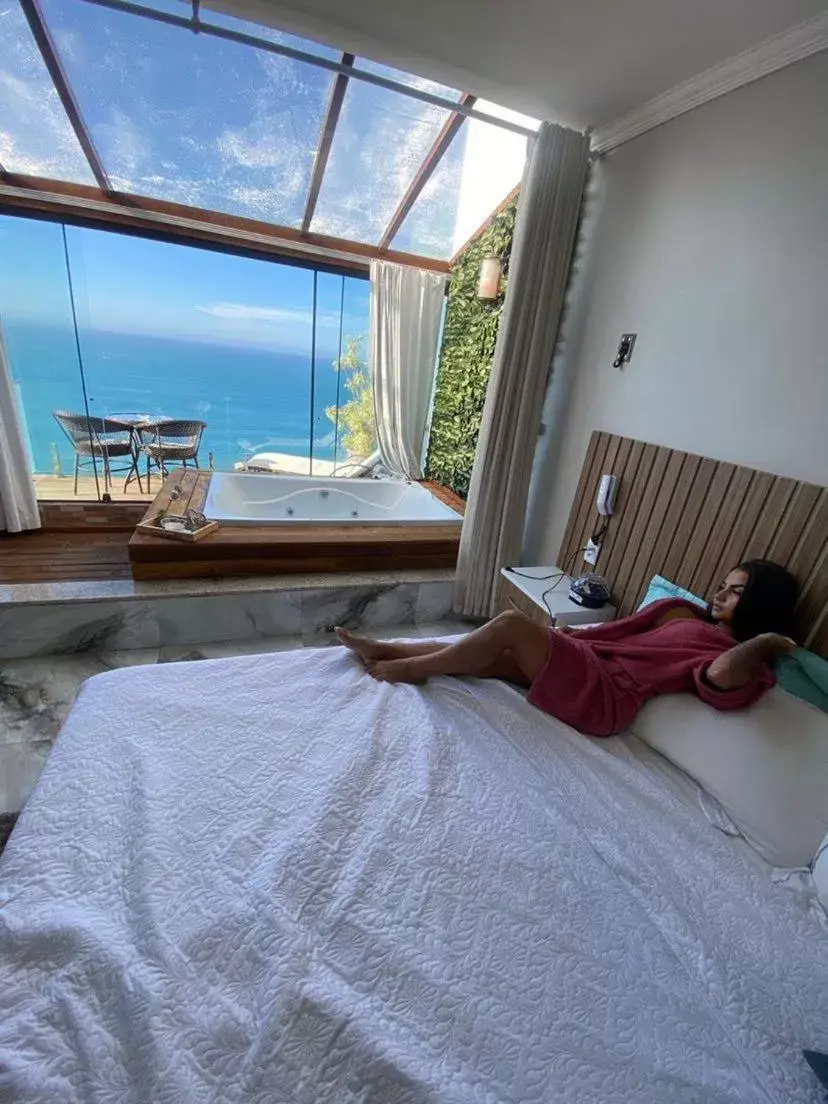 Deluxe Double Room with Bath in Pousada e Restaurante Vista Turquesa Deluxe Double Room with Bath in Pousada e Restaurante Vista Turquesa