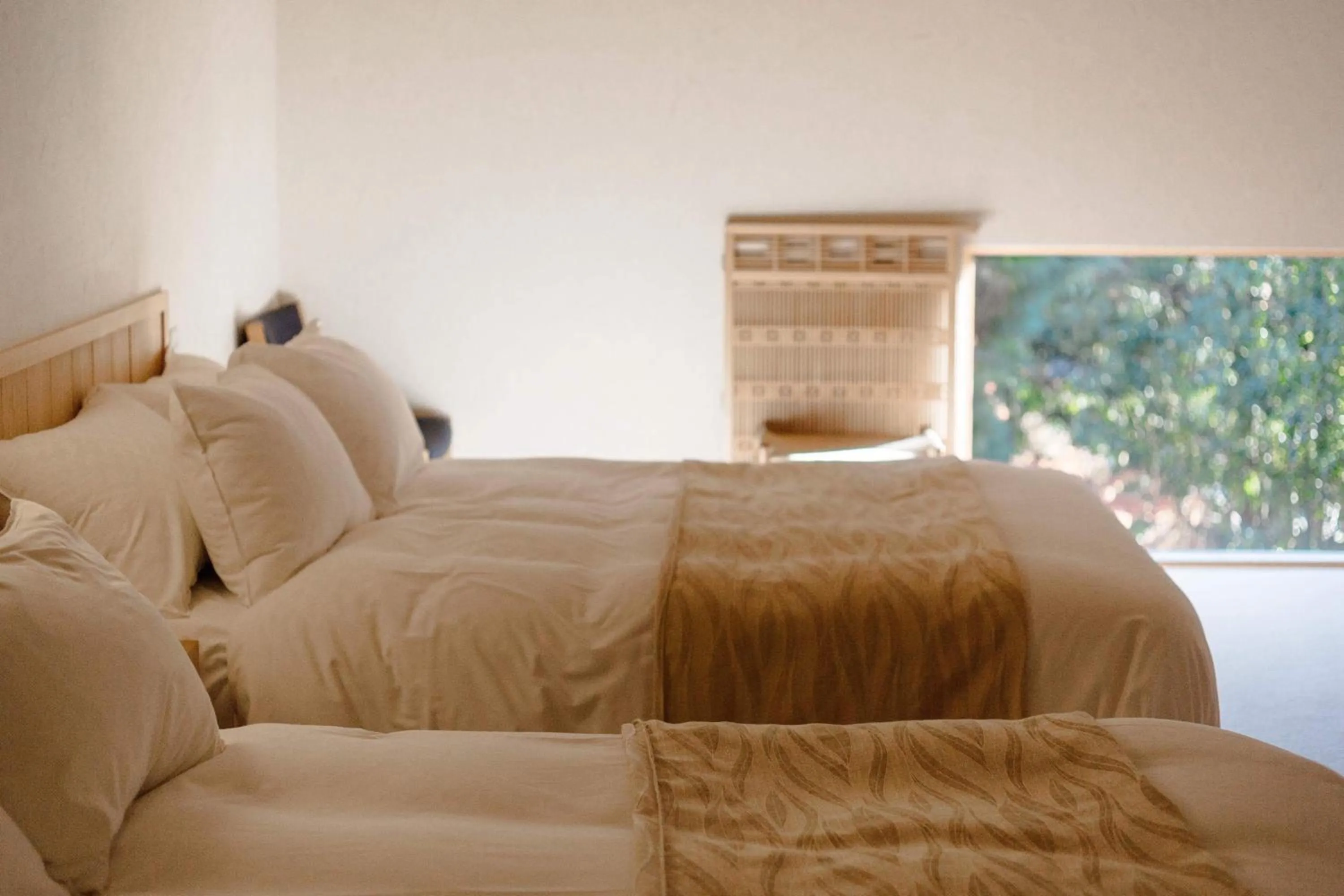 Bed in Kyoto Nanzenji Ryokan Yachiyo Established in 1915