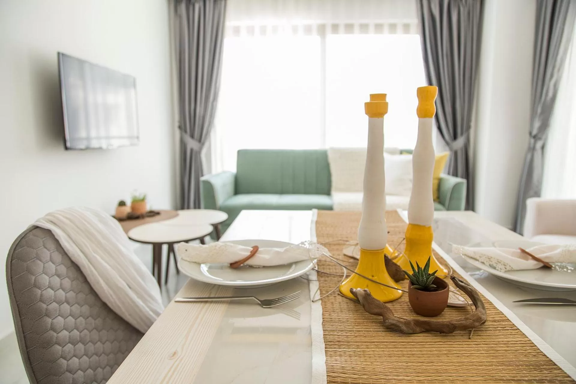 Living room in Cedrus Suites