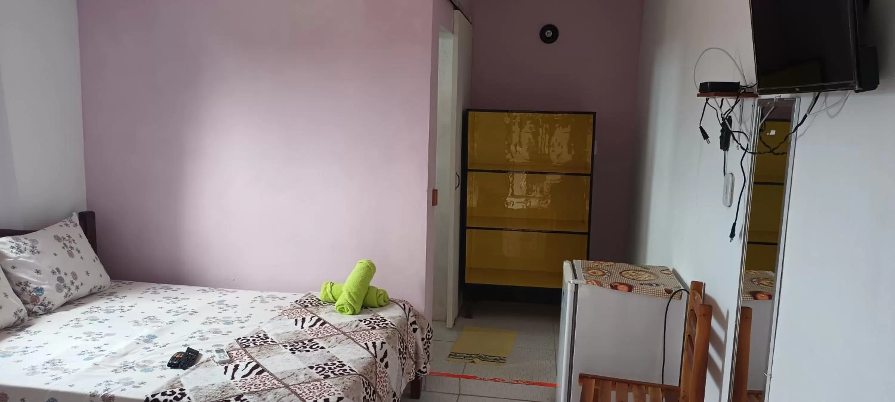 Bed in Pousada dos Ventos