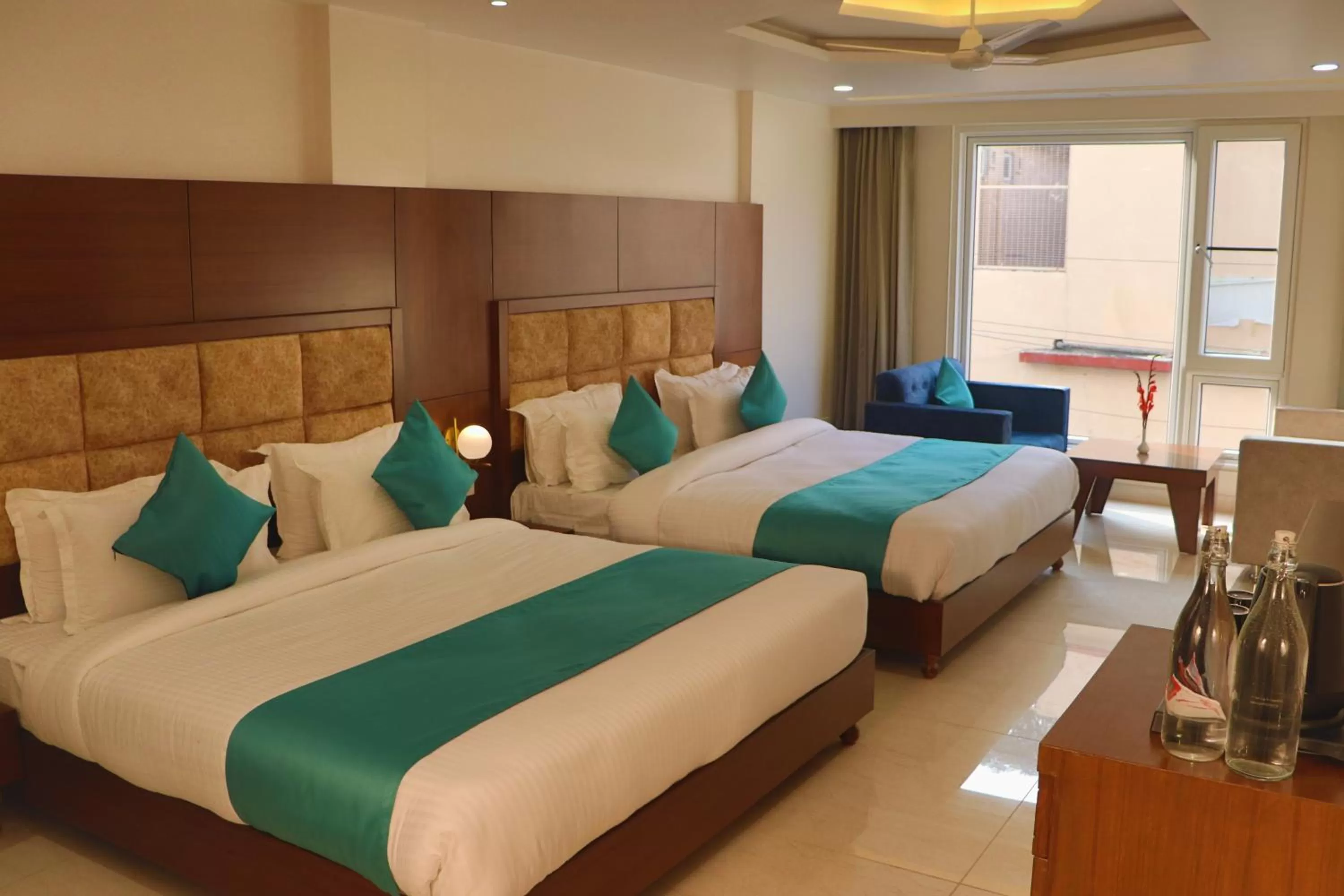 Photo of the whole room, Bed in Hotel Green - Behind Parmarth Niketan