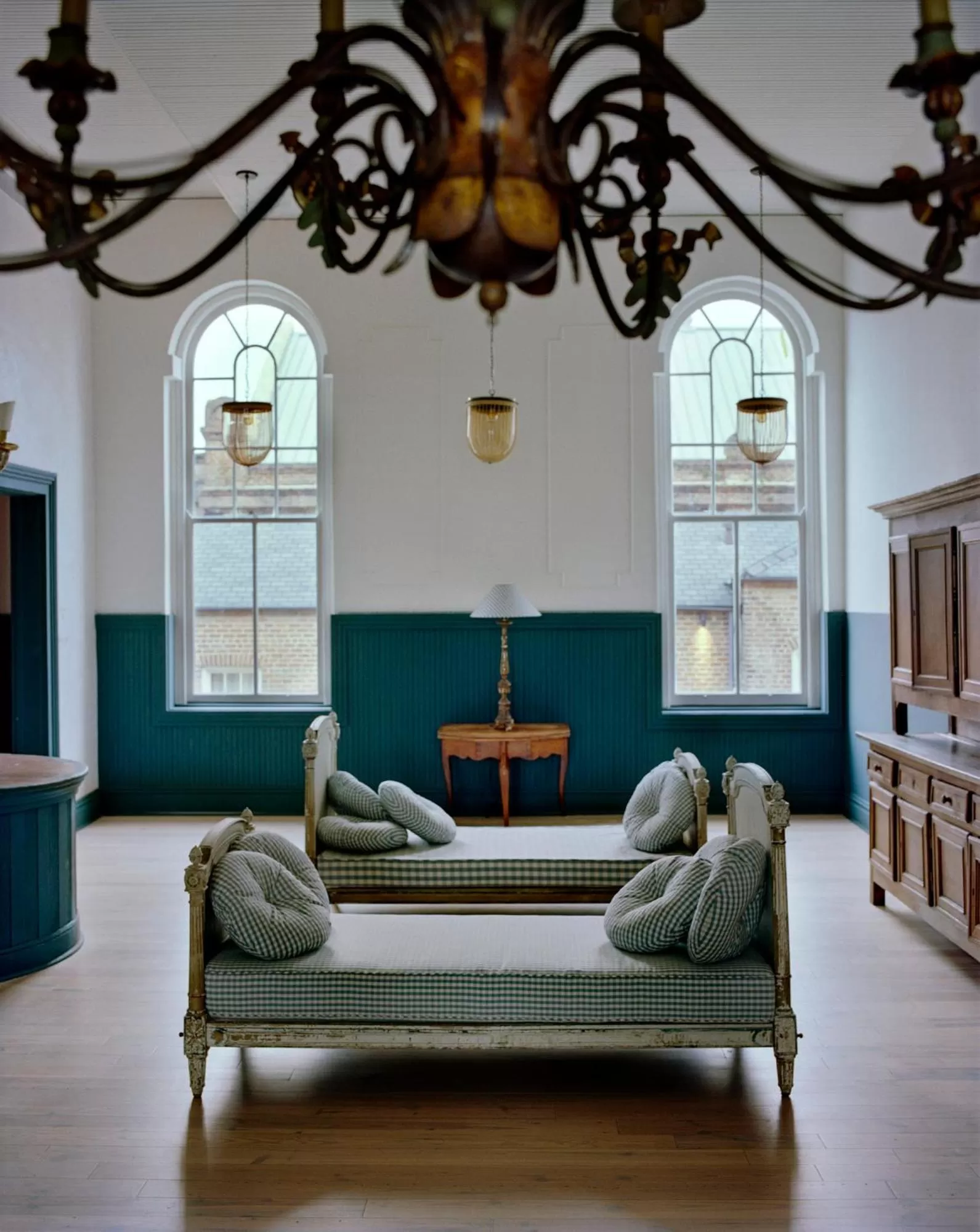 Communal lounge/ TV room in Hotel Peter and Paul, an Ash Hotel