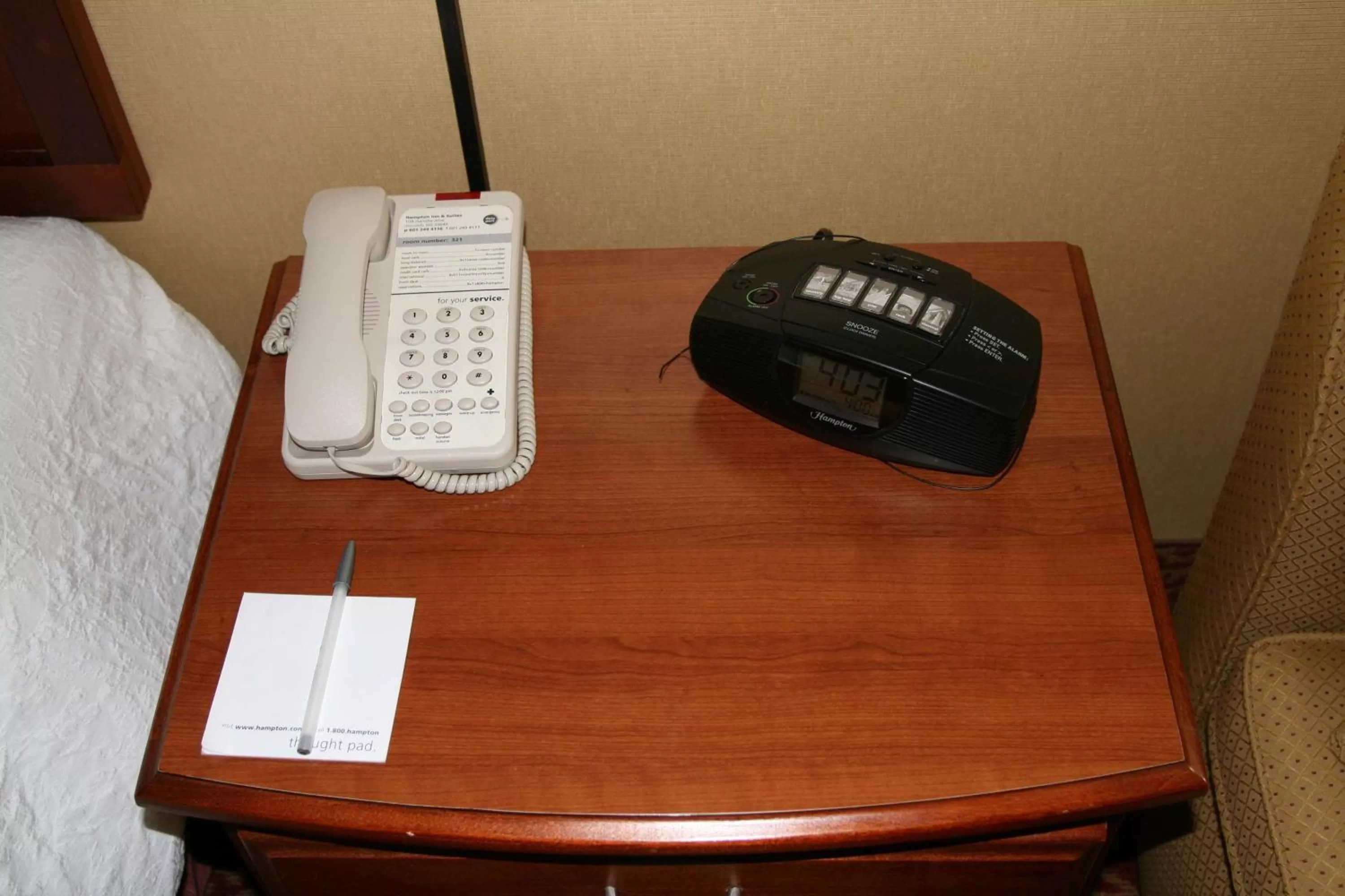 Bed in Hampton Inn & Suites McComb