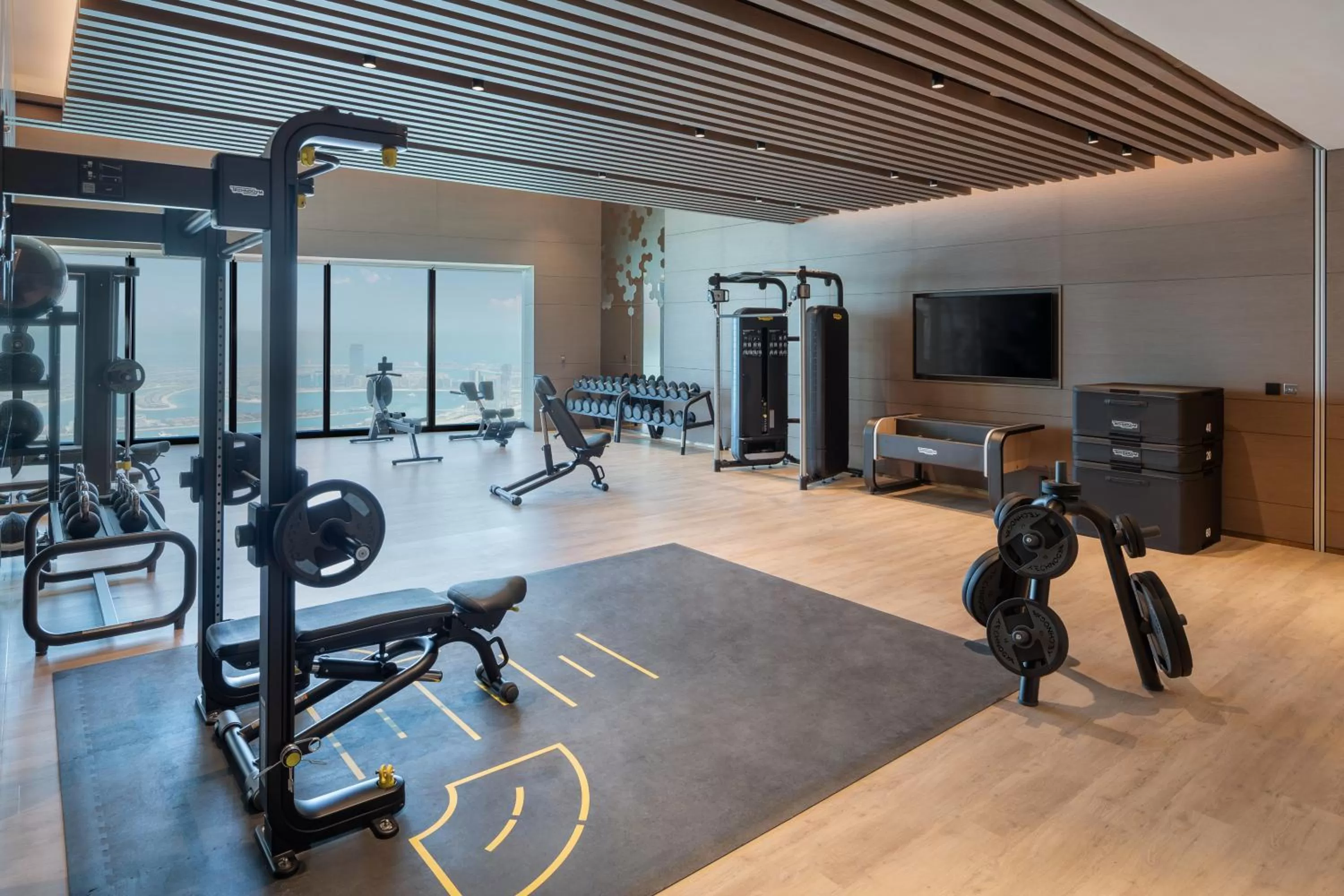 Fitness centre/facilities in Address Beach Resort