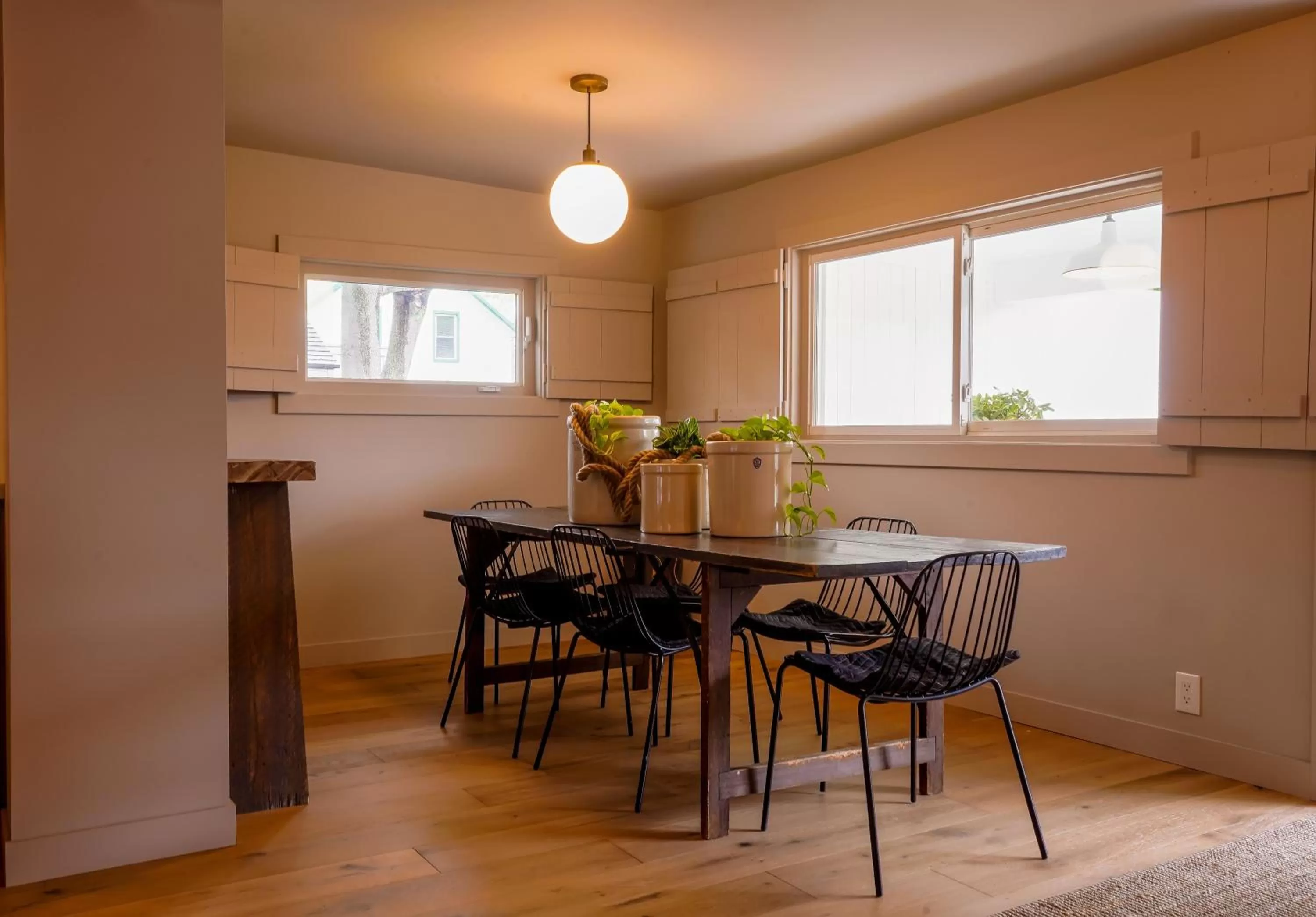 Dining area in The Lakeside Prince Edward County