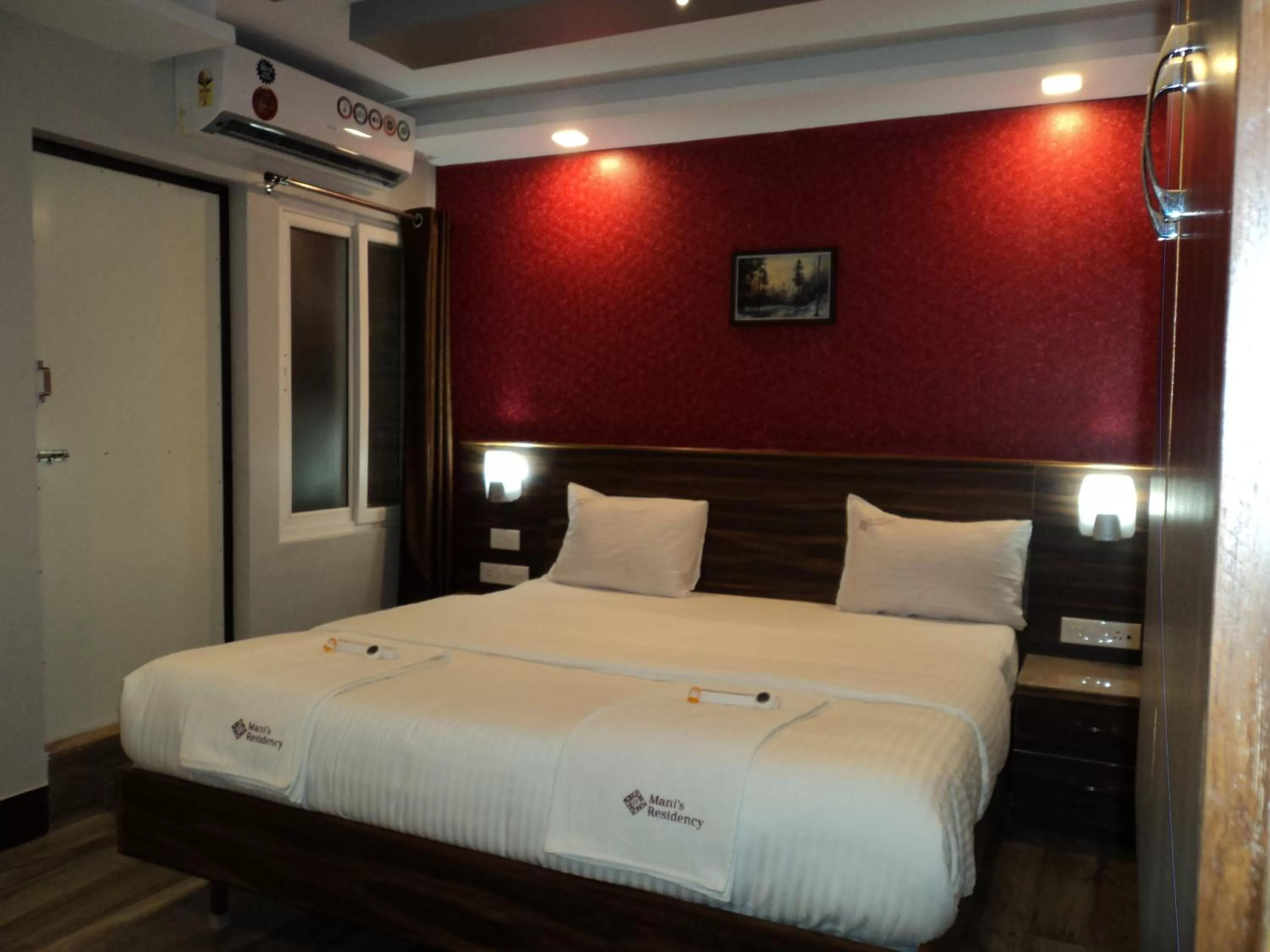 Bed in Mani's residency