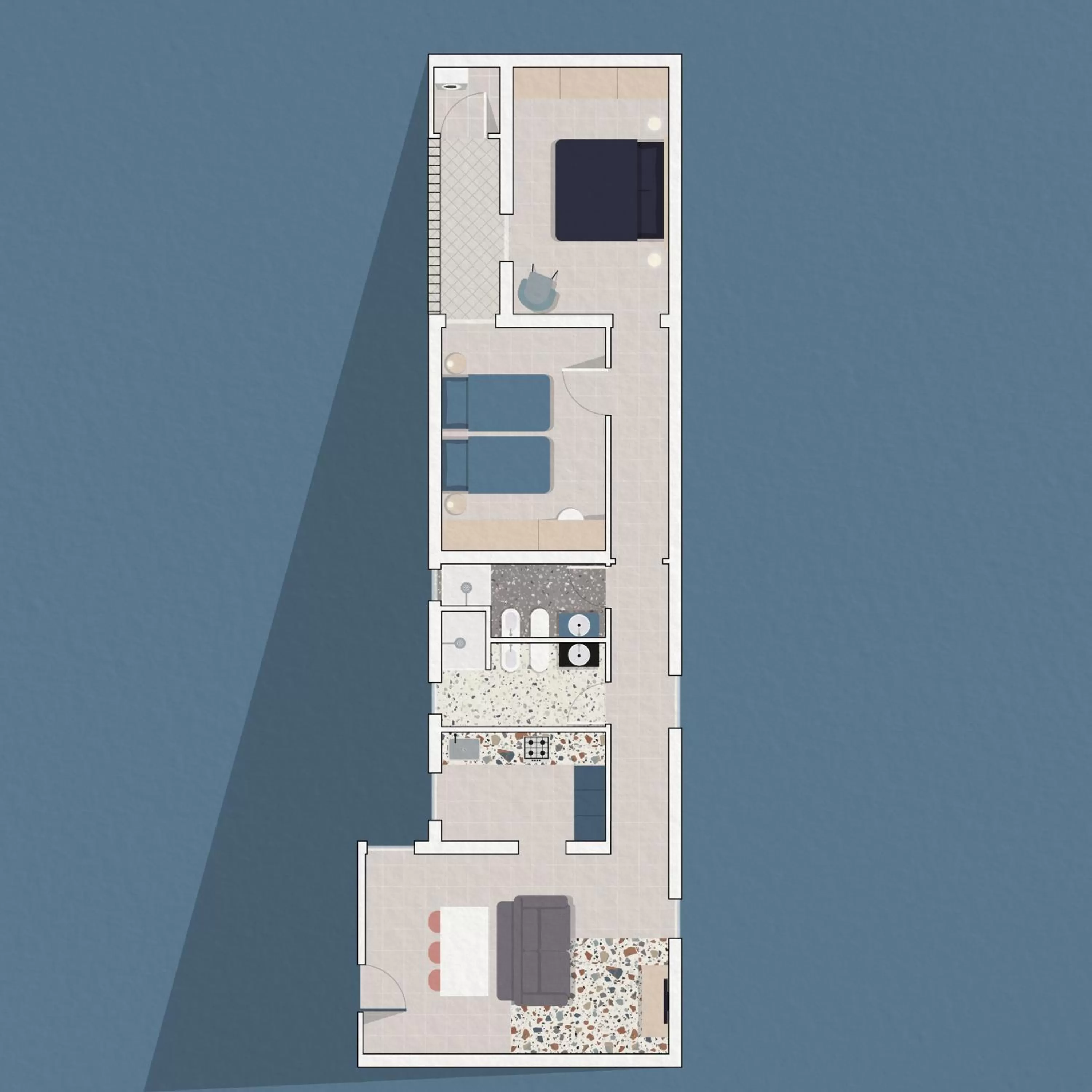 Floor plan in Living u HomeSuites