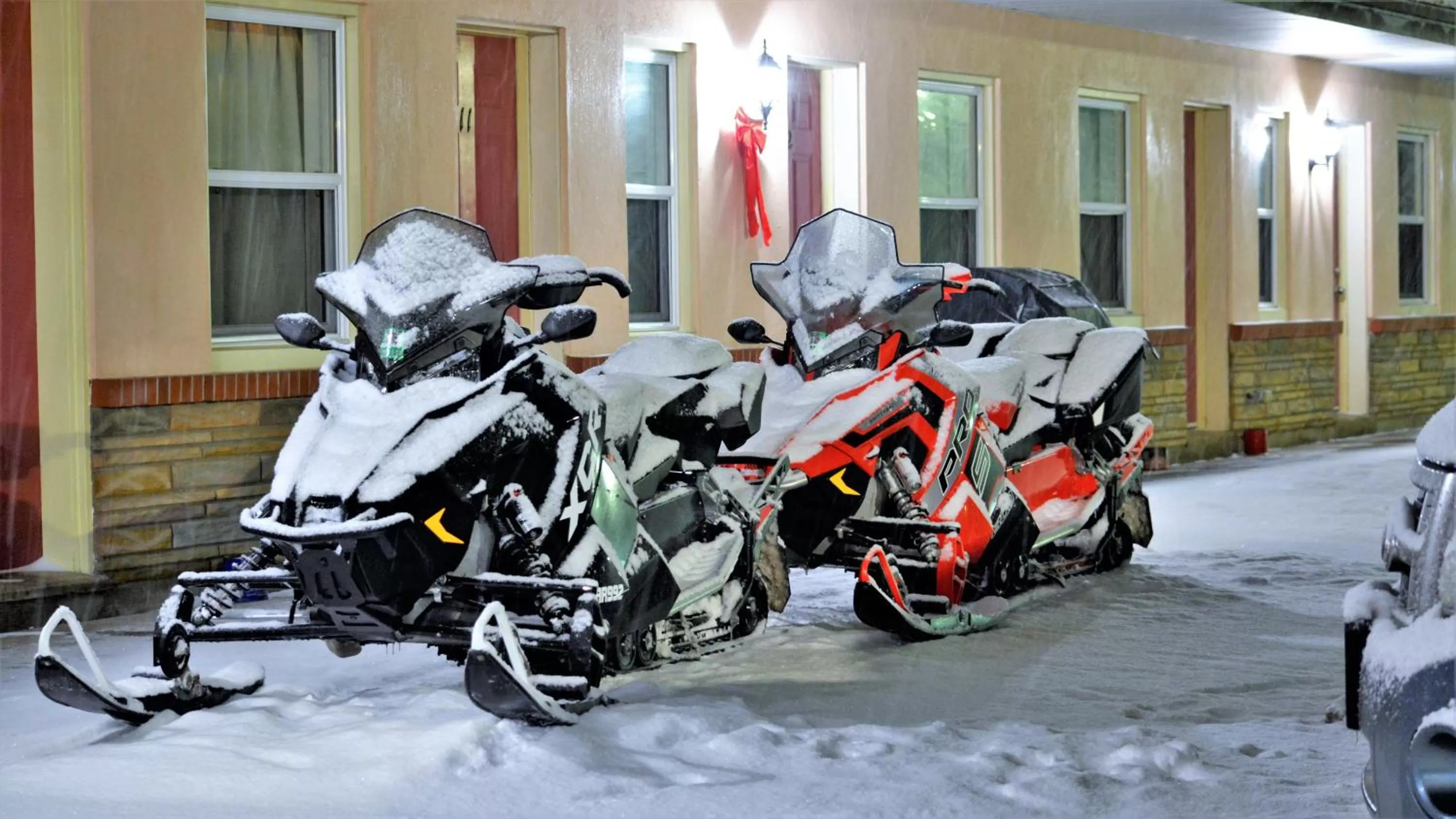 Winter in Knights Inn Colonial Fireside Inn