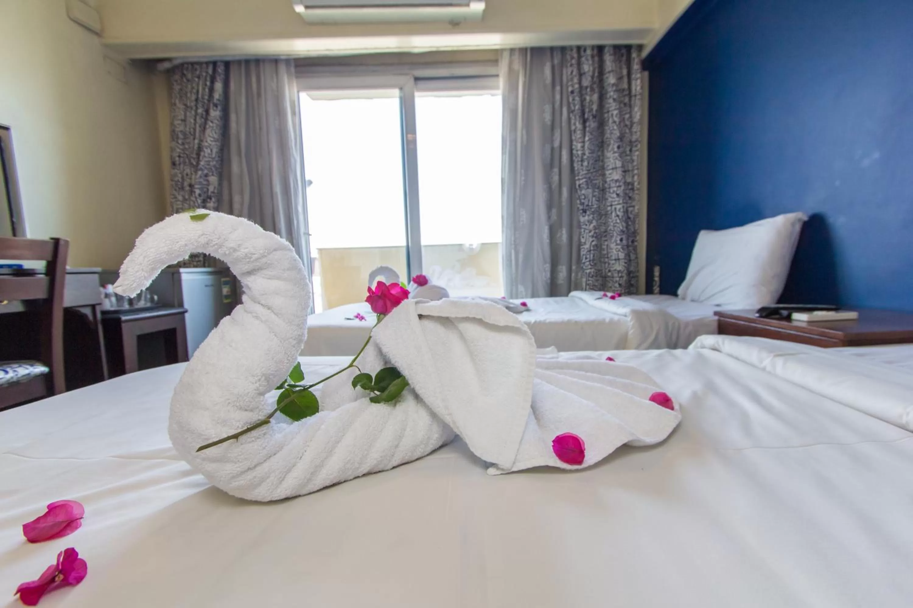 Bed in Philae Hotel Aswan