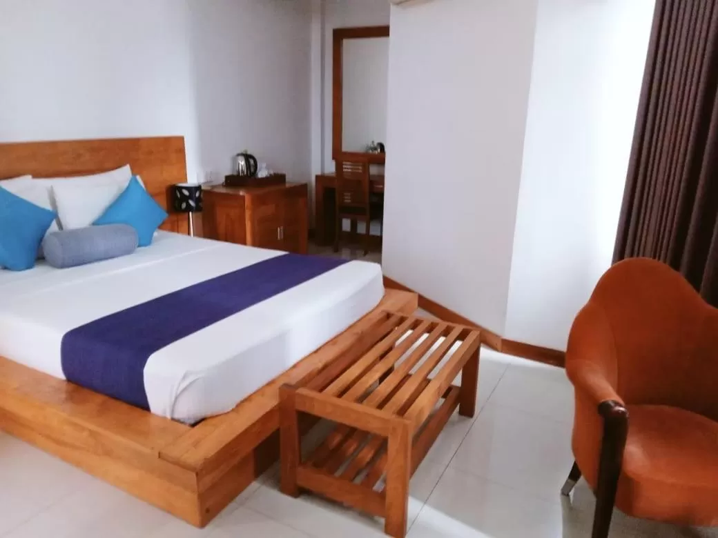 Bed in The Heaven's Villa Kandy