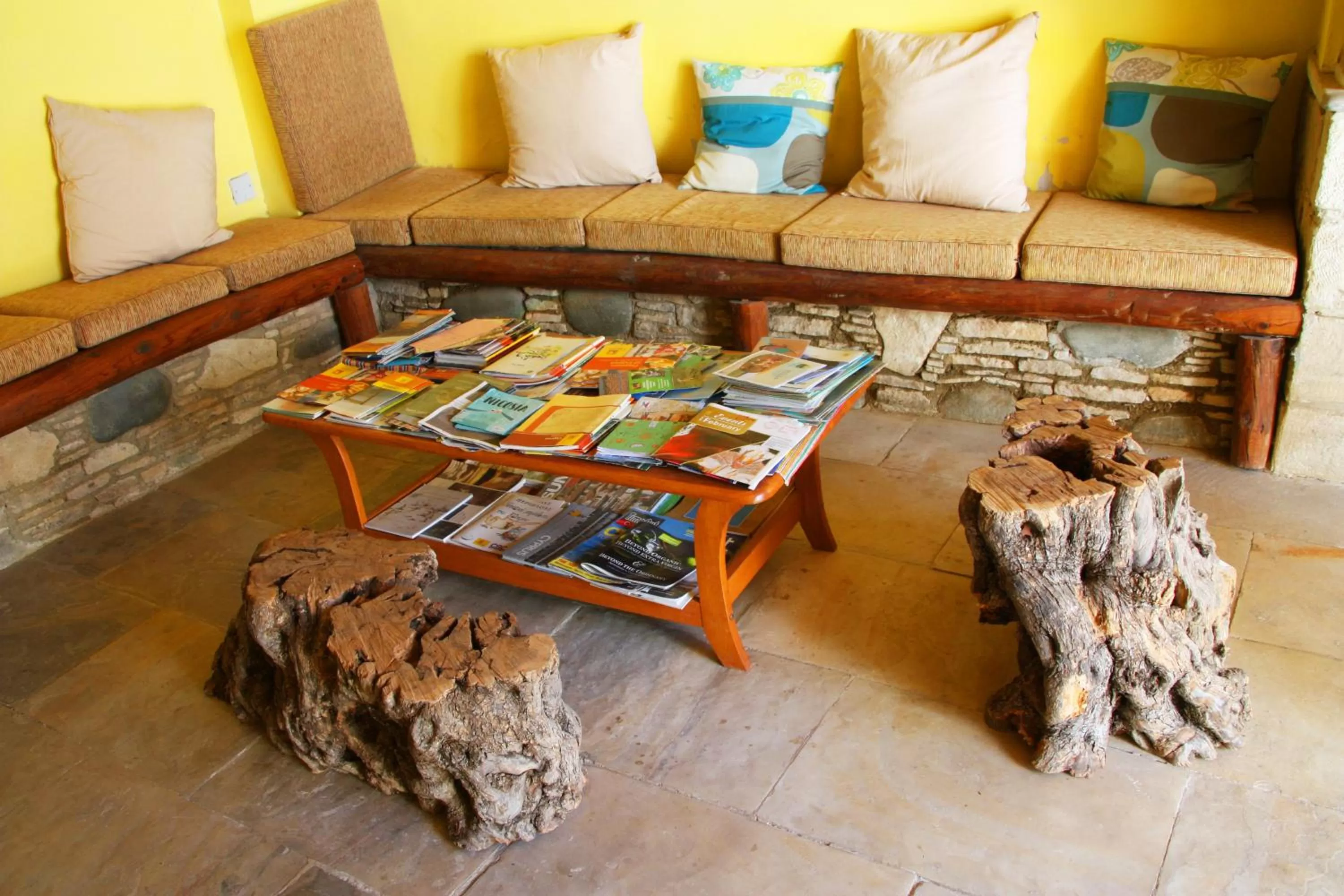 Seating area in Aperanti Agrotourism