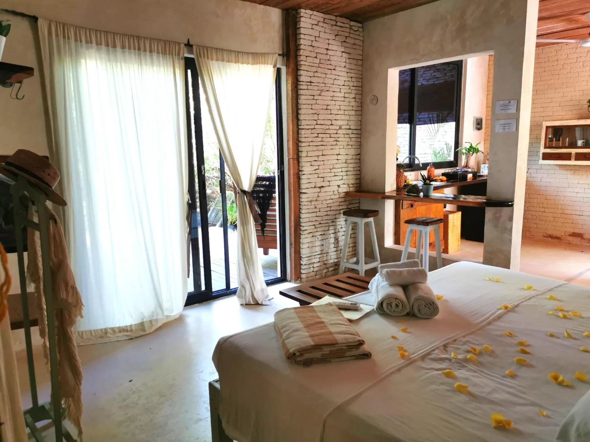 Patio, Bed in Suites Tulum