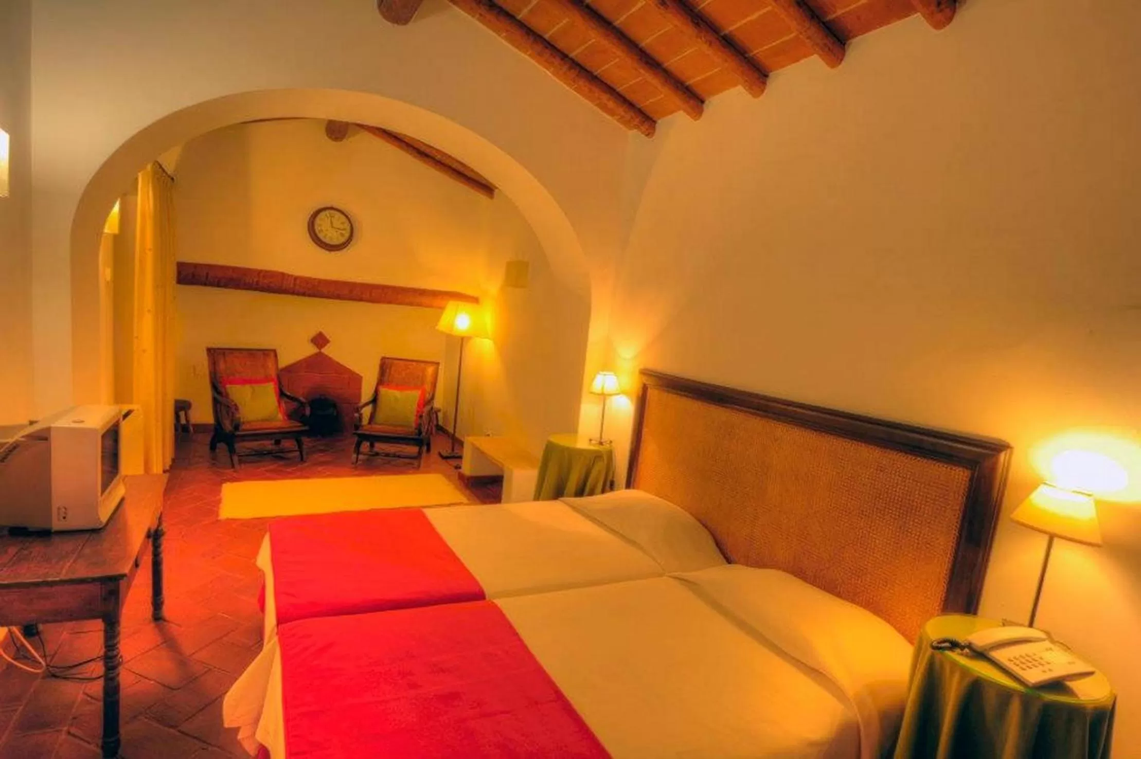 Pool view, Bed in Hotel Rural Monte Da Rosada