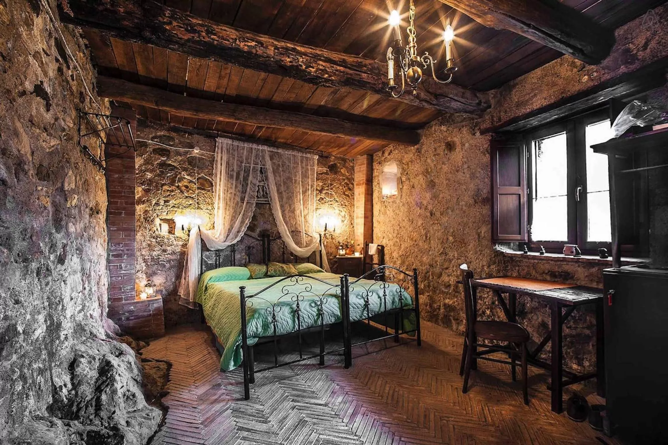 Photo of the whole room, Bed in B&B La Voce del Fiume Dimora storica di Charme