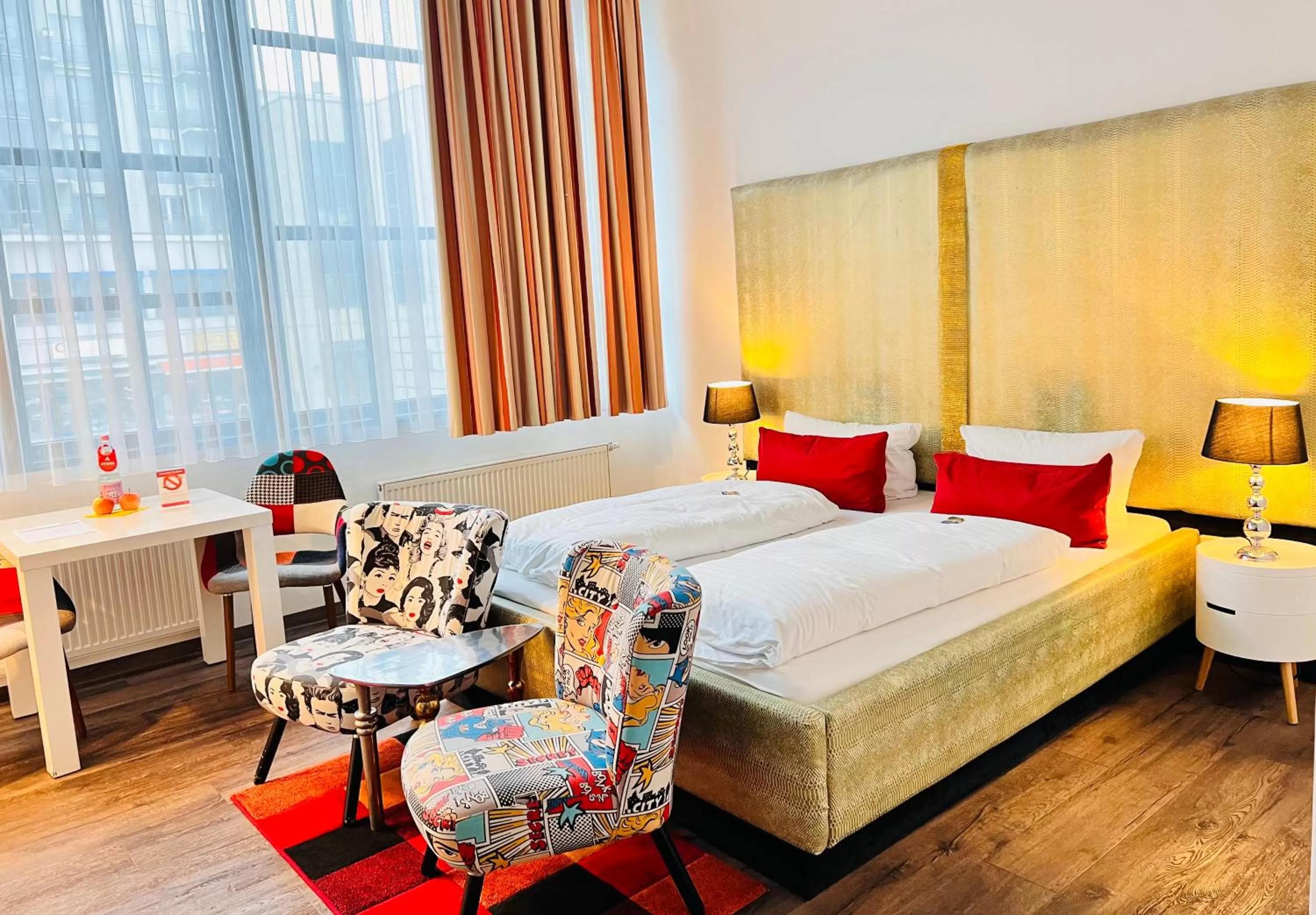 Bed in artHOTEL Magdeburg