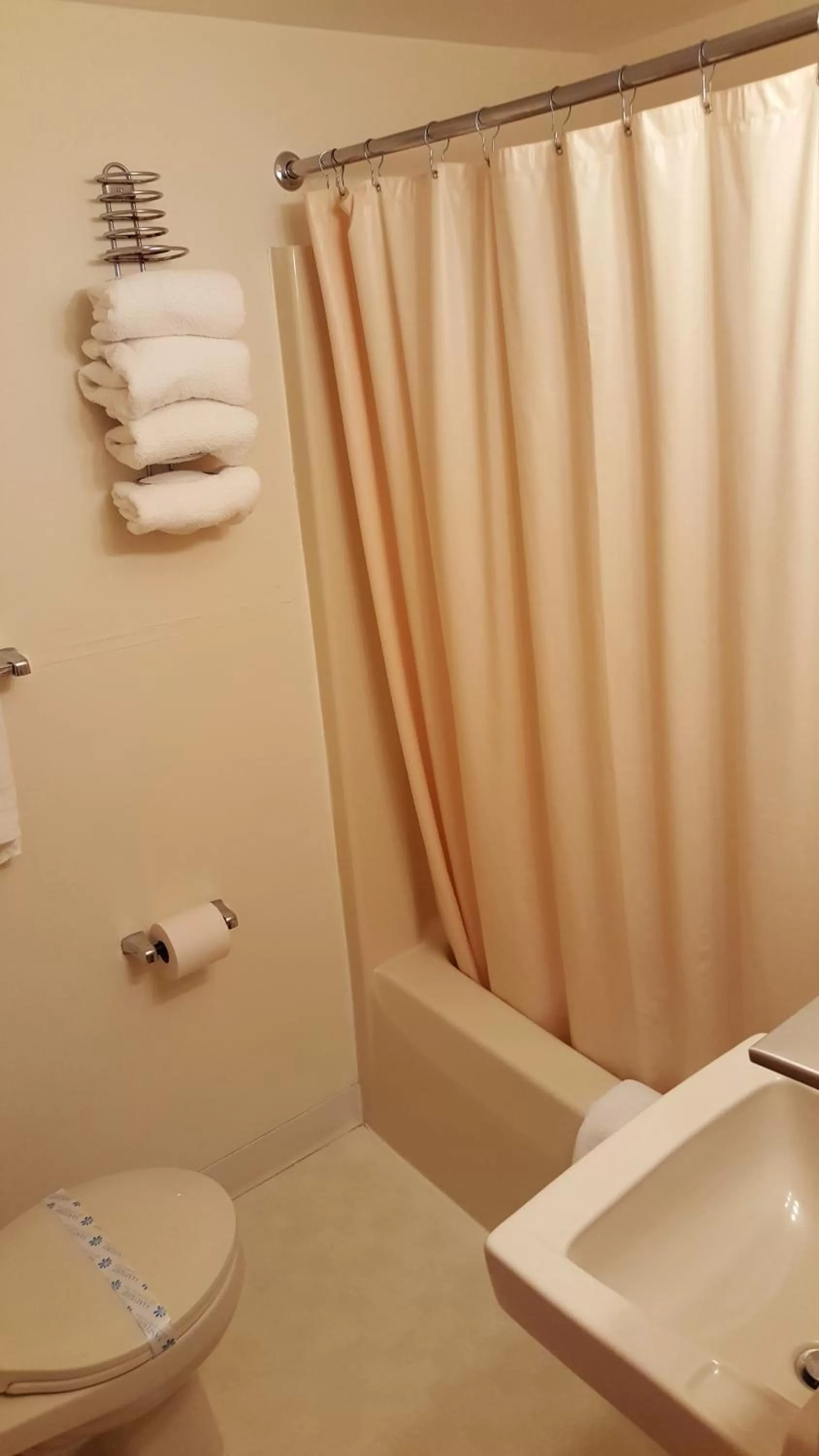 Bathroom in Clark's Beach Motel