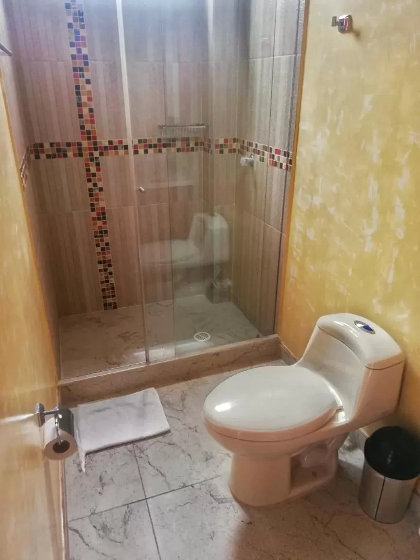 Bathroom in Hotel Rio Humadea