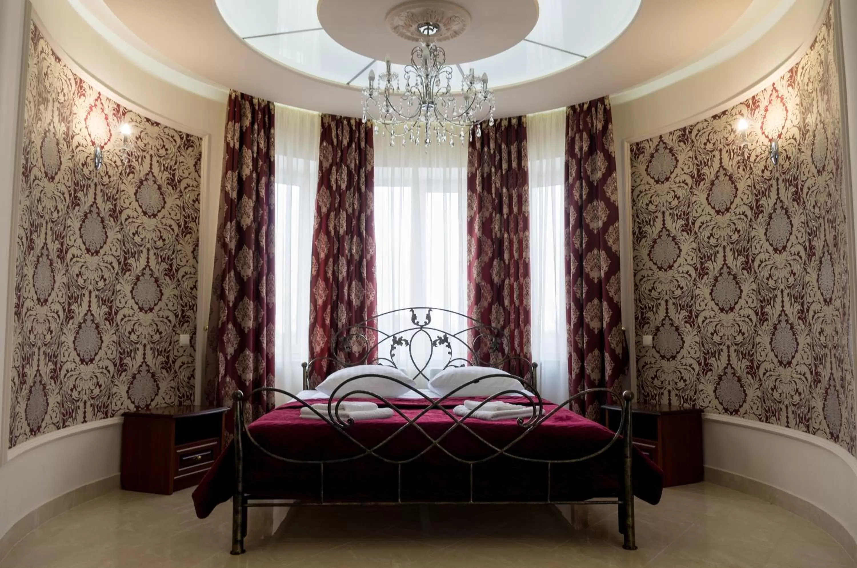 Bed in Ermitazh Hotel Complex