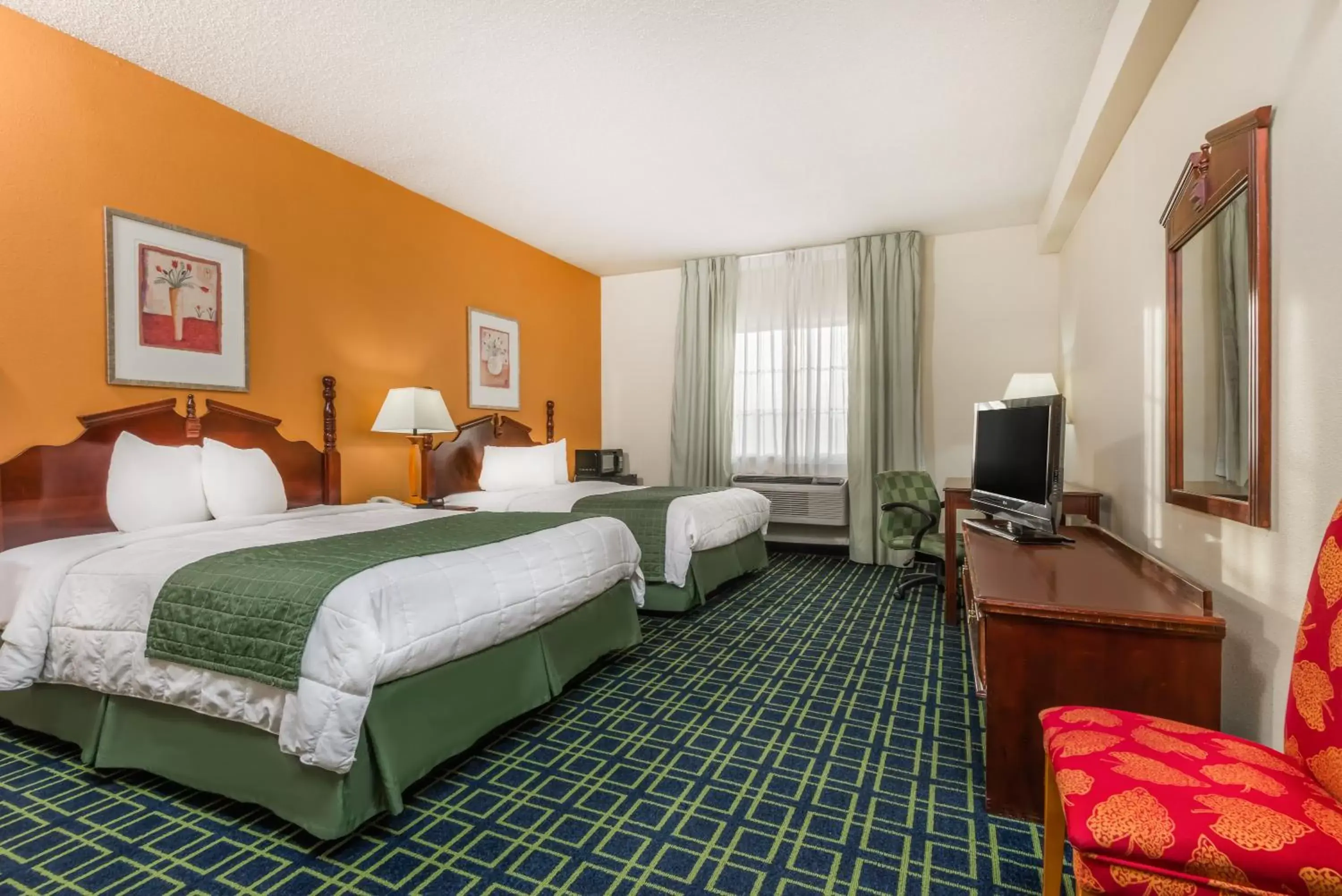 Queen Room with Two Queen Beds - Mobility Access/Non-Smoking in Baymont by Wyndham Greensburg Queen Room with Two Queen Beds - Mobility Access/Non-Smoking in Baymont by Wyndham Greensburg