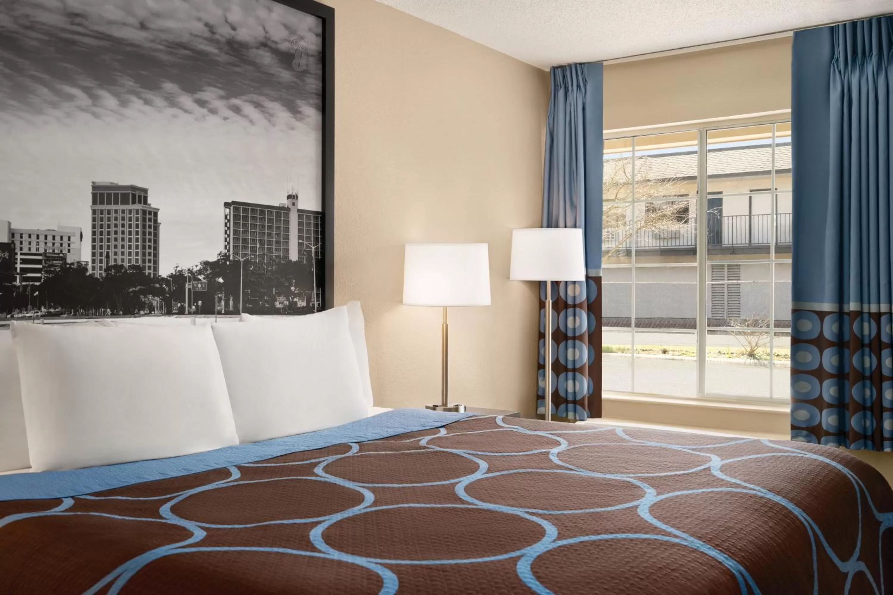 Bed in Super 8 by Wyndham Gulfport Airport NW Near Biloxi