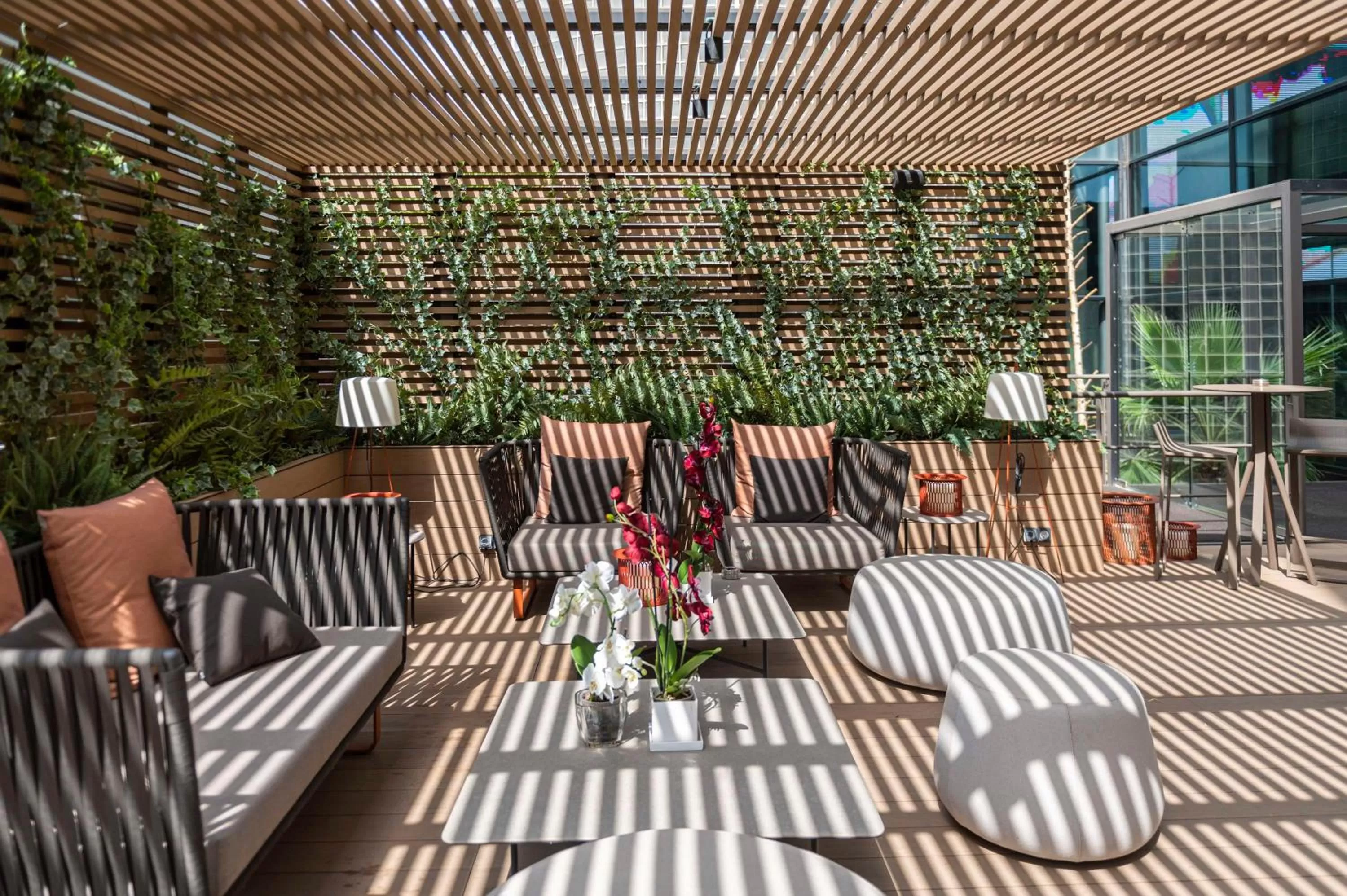 Patio in Hyatt Regency Barcelona Tower